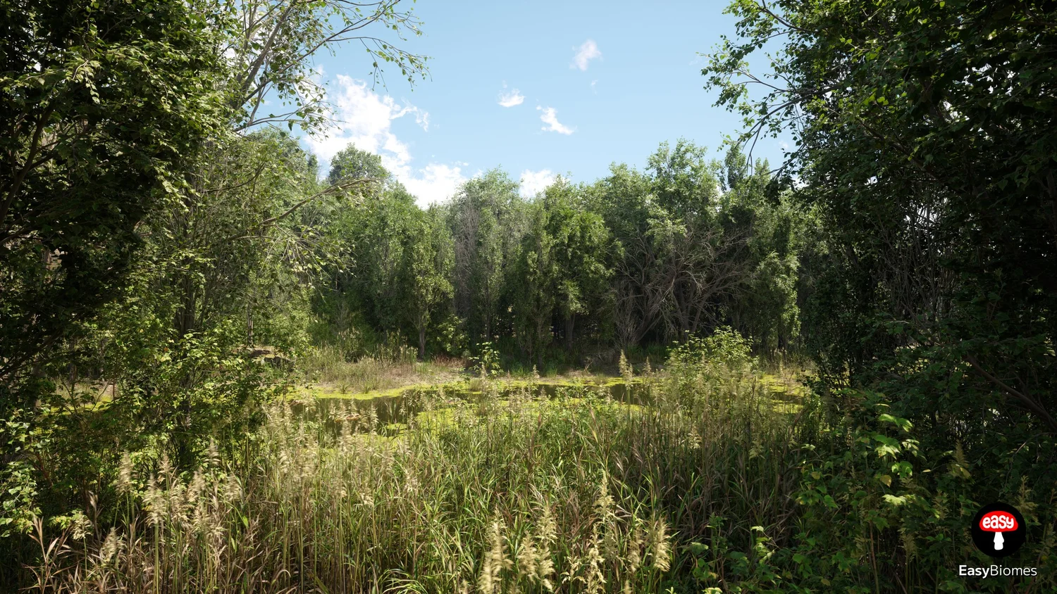 Procedural river and wetlands biome for Unreal Engine 5 environments