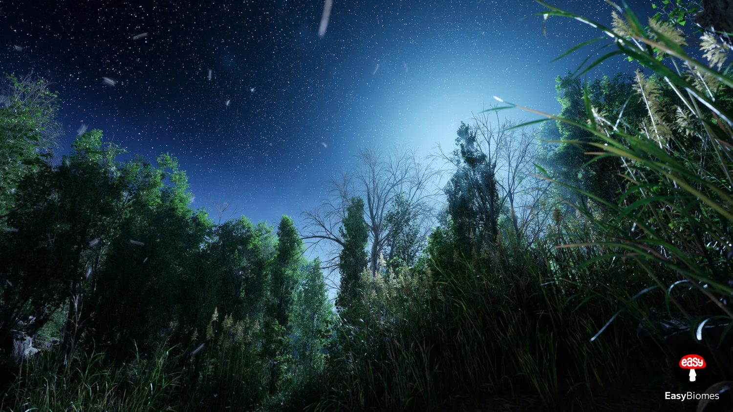 Procedural wetland river biome for Unreal Engine 5 projects