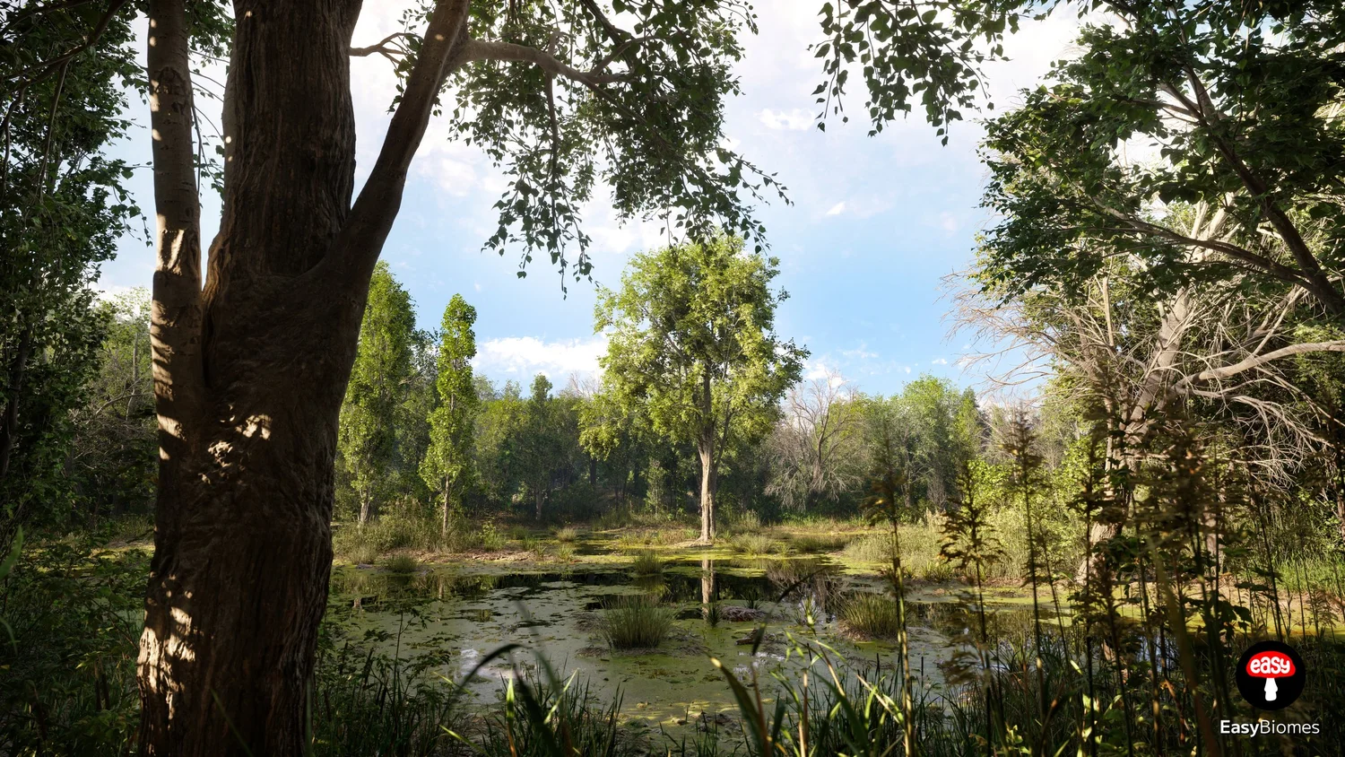 Procedural river biome with realistic water flow in Unreal Engine 5
