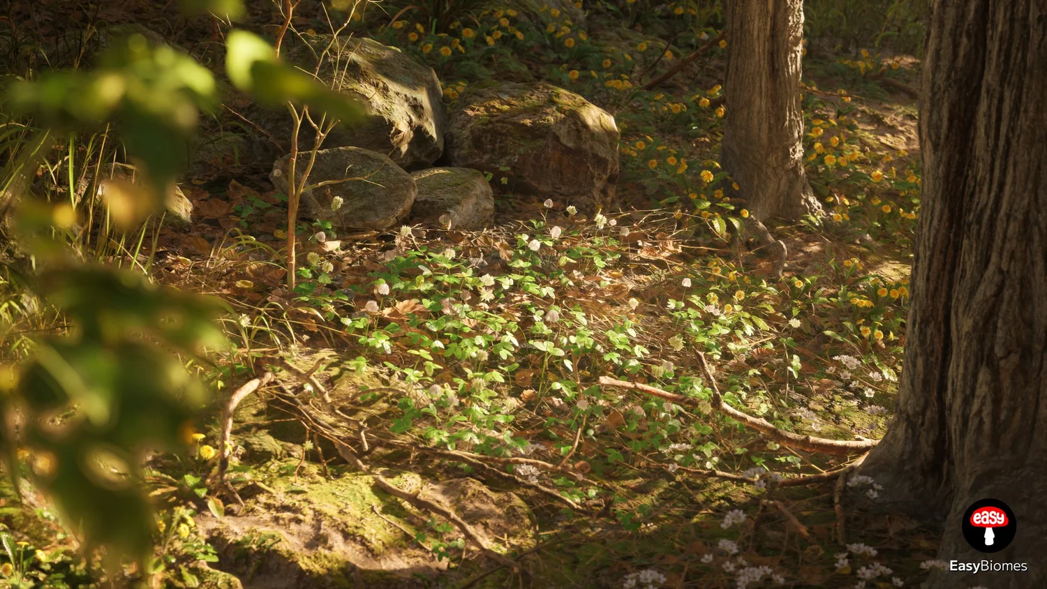 Advanced PCG forest biome with realistic lighting in UE5