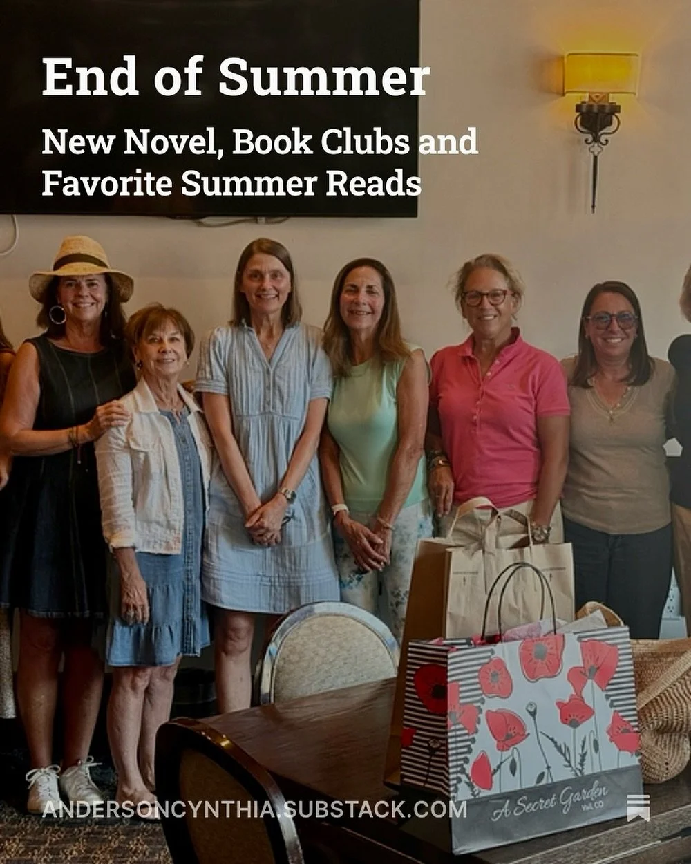 The summer flew by so fast! In my latest newsletter I talk about my second novel, scheduled for publication in early 2026, the U.S. book clubs I visited in August (thanks to @lmstone11 and @kbern and Elizabeth for organizing), and a few books I read 