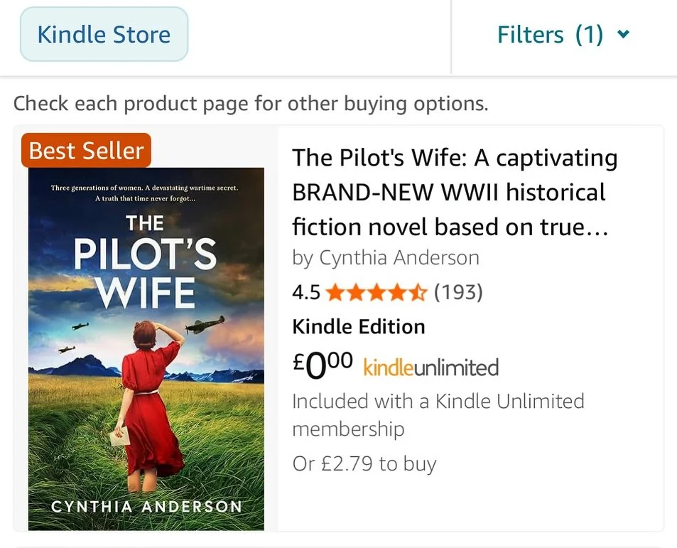Thrilled to wake up to an orange bestseller tag for The Pilot&rsquo;s Wife on Amazon, U.K. The book is holding strong across a few categories and I&rsquo;m so grateful to everyone who has bought, read and reviewed it. I&rsquo;m in the middle of edits
