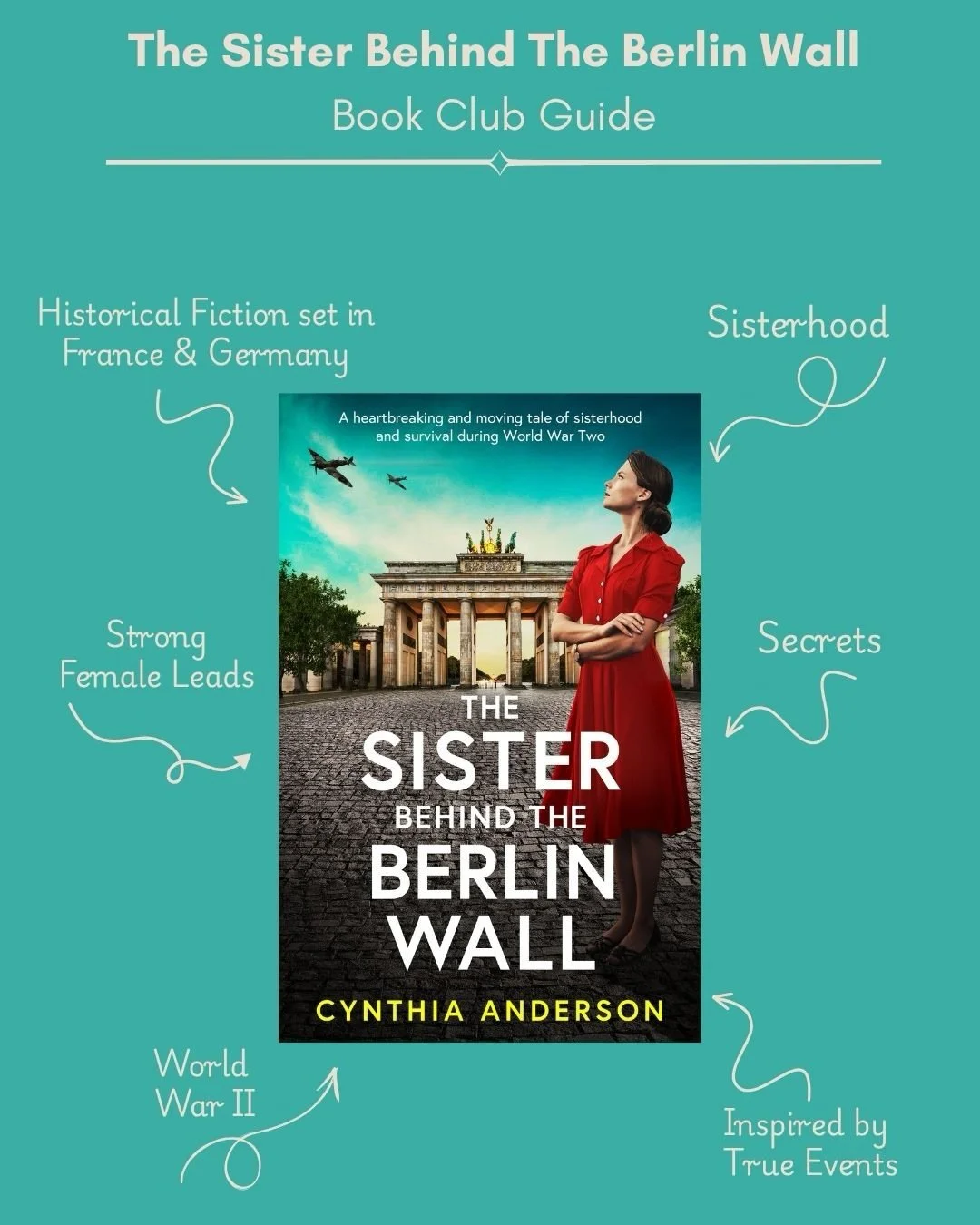 Here are a few pages from the Book Club Guide for THE SISTER BEHIND THE BERLIN WALL. To read the full guide, please click on the link in my bio or go to my website to download it. I&rsquo;ll be joining two book clubs in May to discuss the novel. Plea