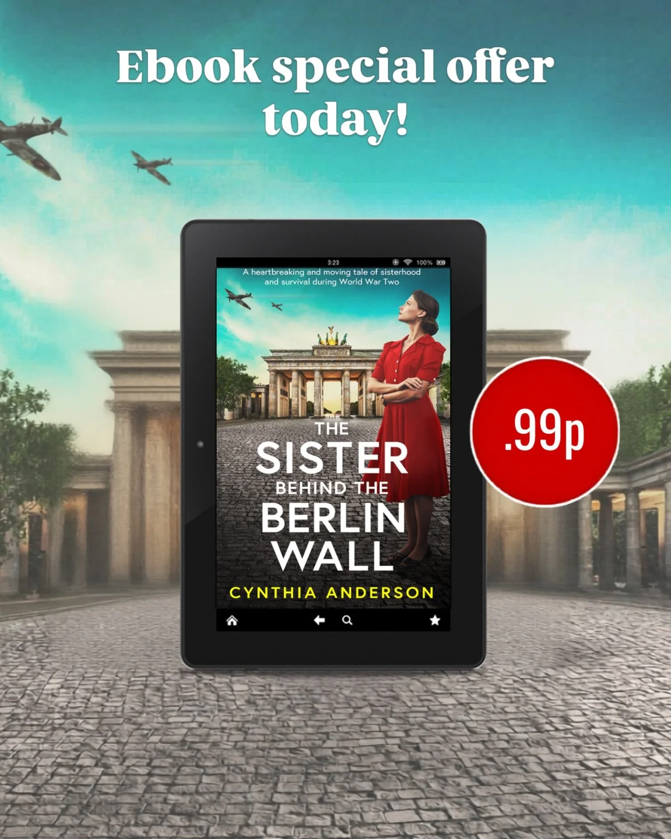 The ebook version of The Sister Behind The Berlin Wall is only .99p today in the U.K.! What a deal!! @emblabooks #sisterhoodbooks #ww2historicalfiction #thesisterbehindtheberlinwall #ebookdailydeal 📚🇫🇷🇩🇪