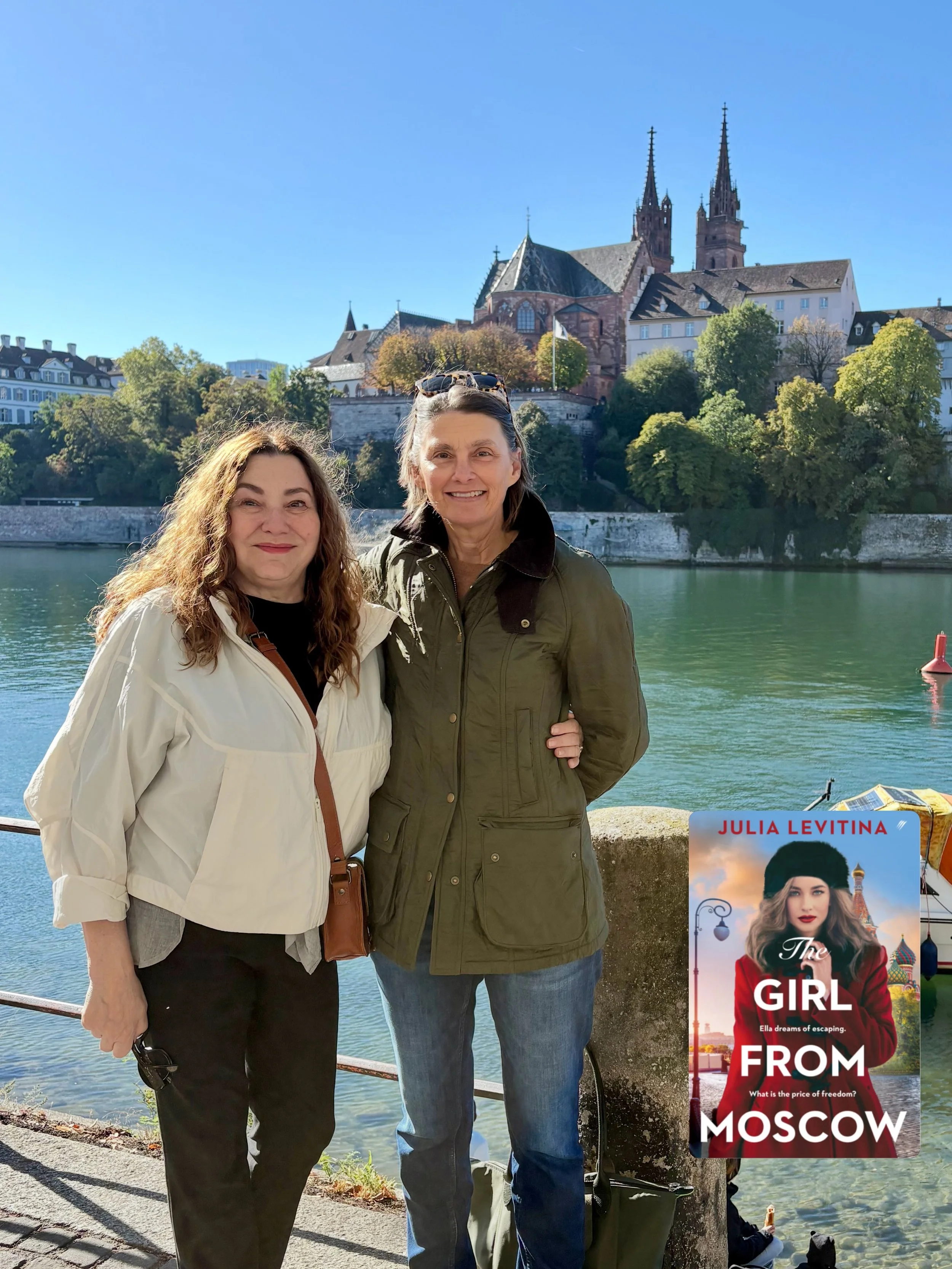 What&rsquo;s the best part of social media for writers? Meeting in real life writers you&rsquo;ve connected with online. It was so lovely to have lunch today in Basel with @julialevitinaauthor, who has written The Girl From Moscow. We had a lovely ti