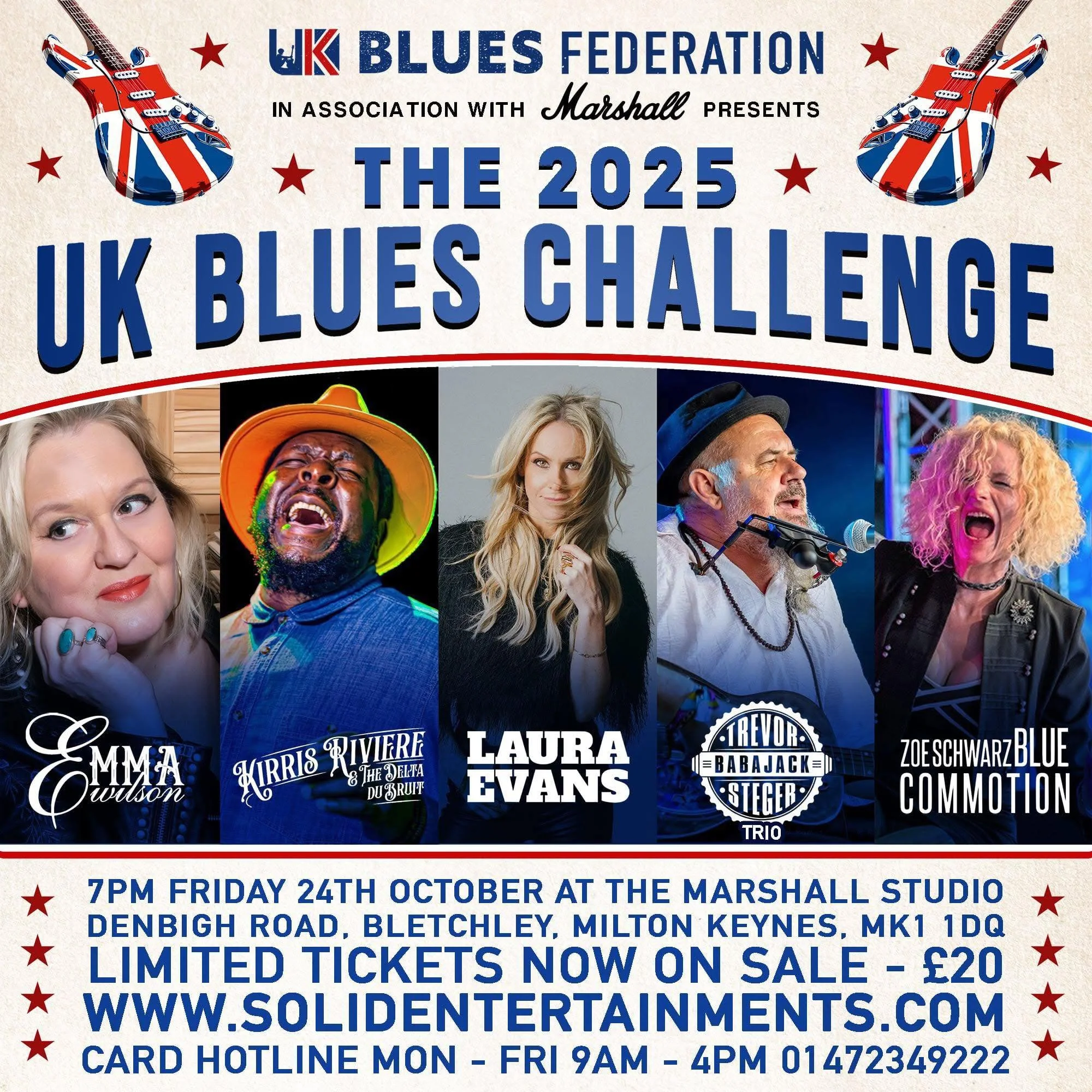 The 2025 UK Blues Challenge hosted by the UK Blues Federation in Association with Marshall