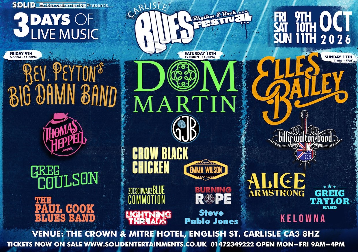 Carlisle Blues, Rhythm &amp; Rock Festival, CARLISLE CA3 8HZ