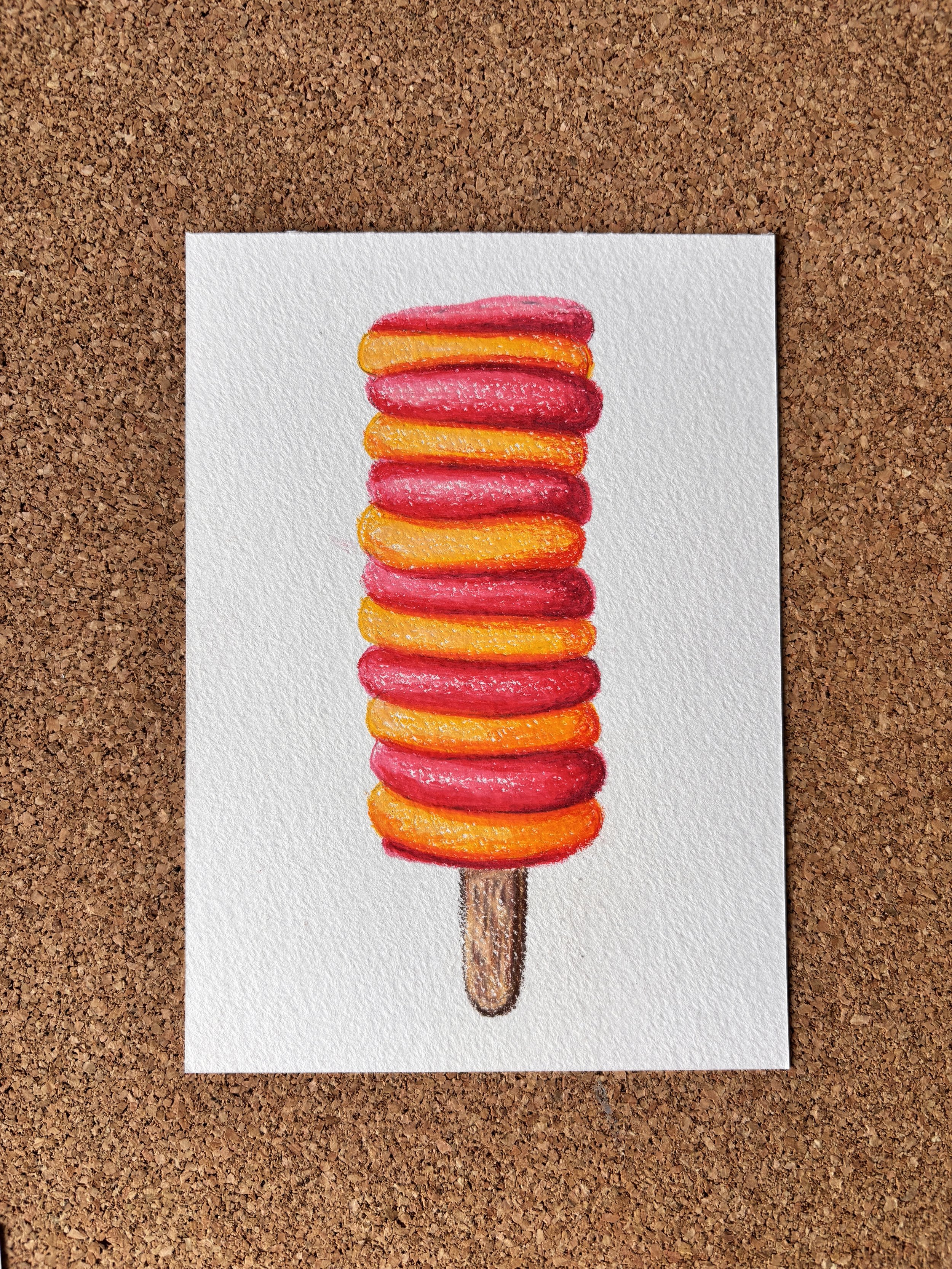 Ice Lolly - A6 Hand-drawn Illustration