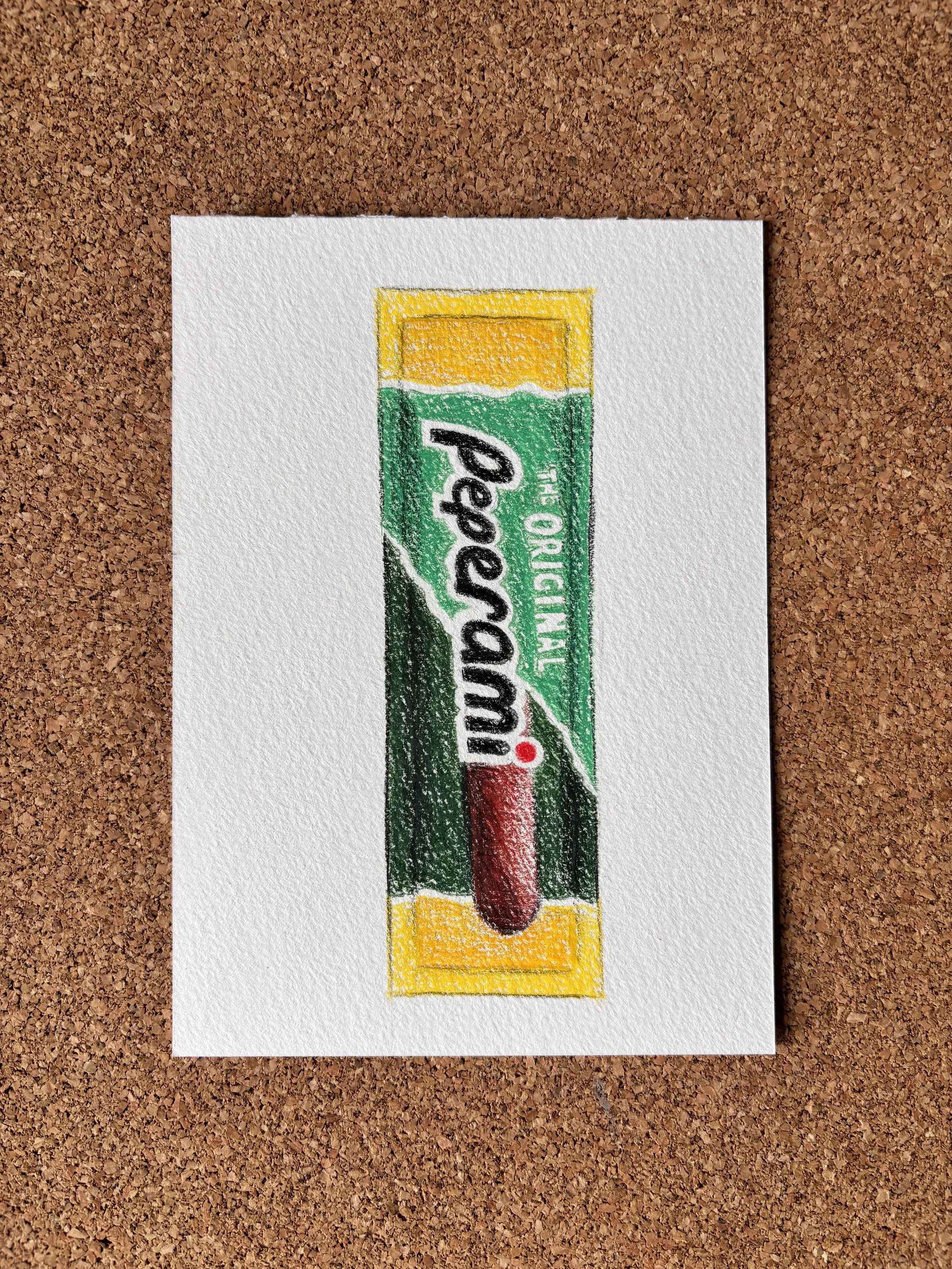 Peperami - A6 Hand-drawn Illustration