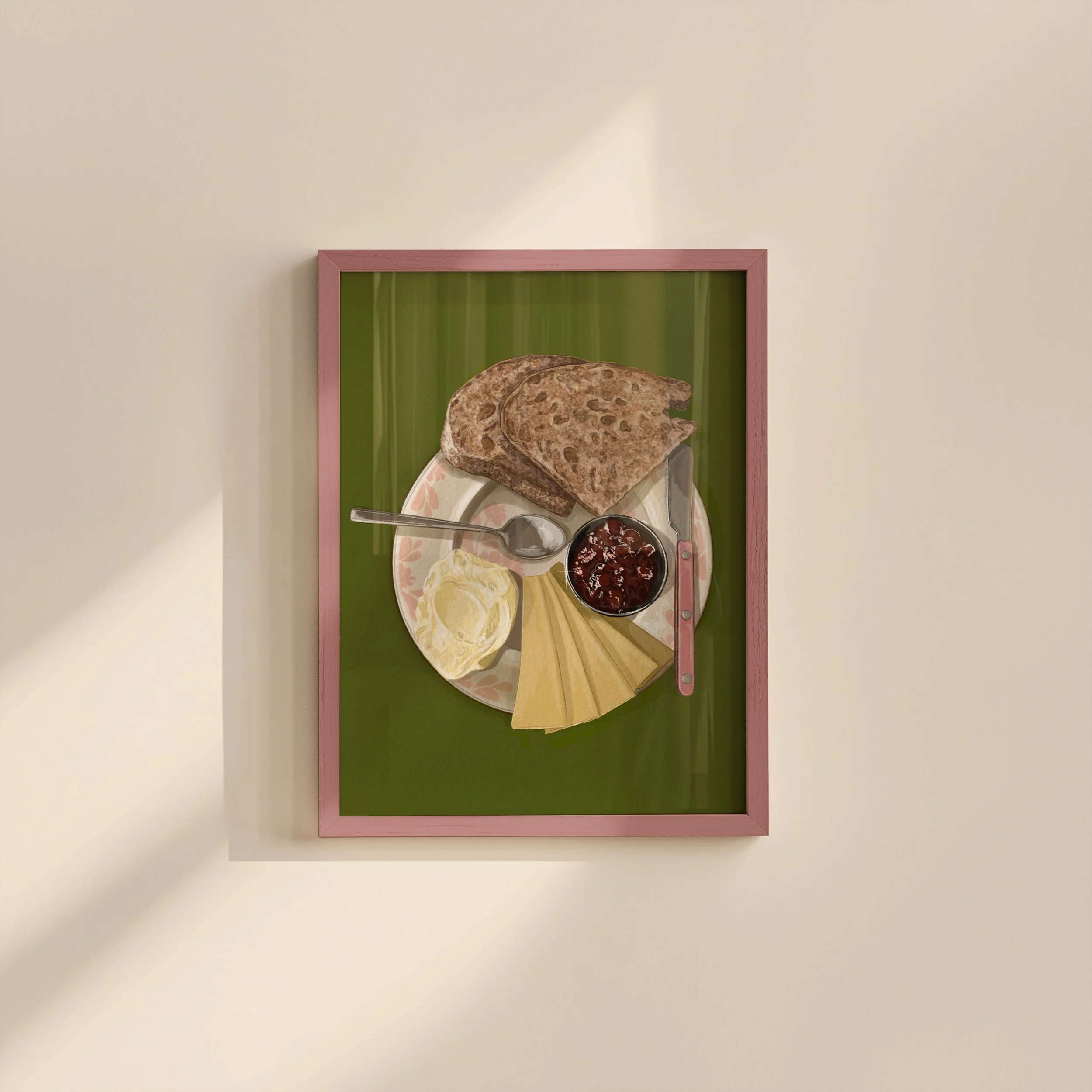 Danish Breakfast - Framed Image A3.jpg