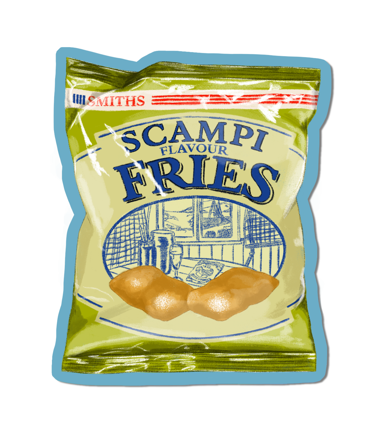 Scampi Fries - Glossy Sticker.png