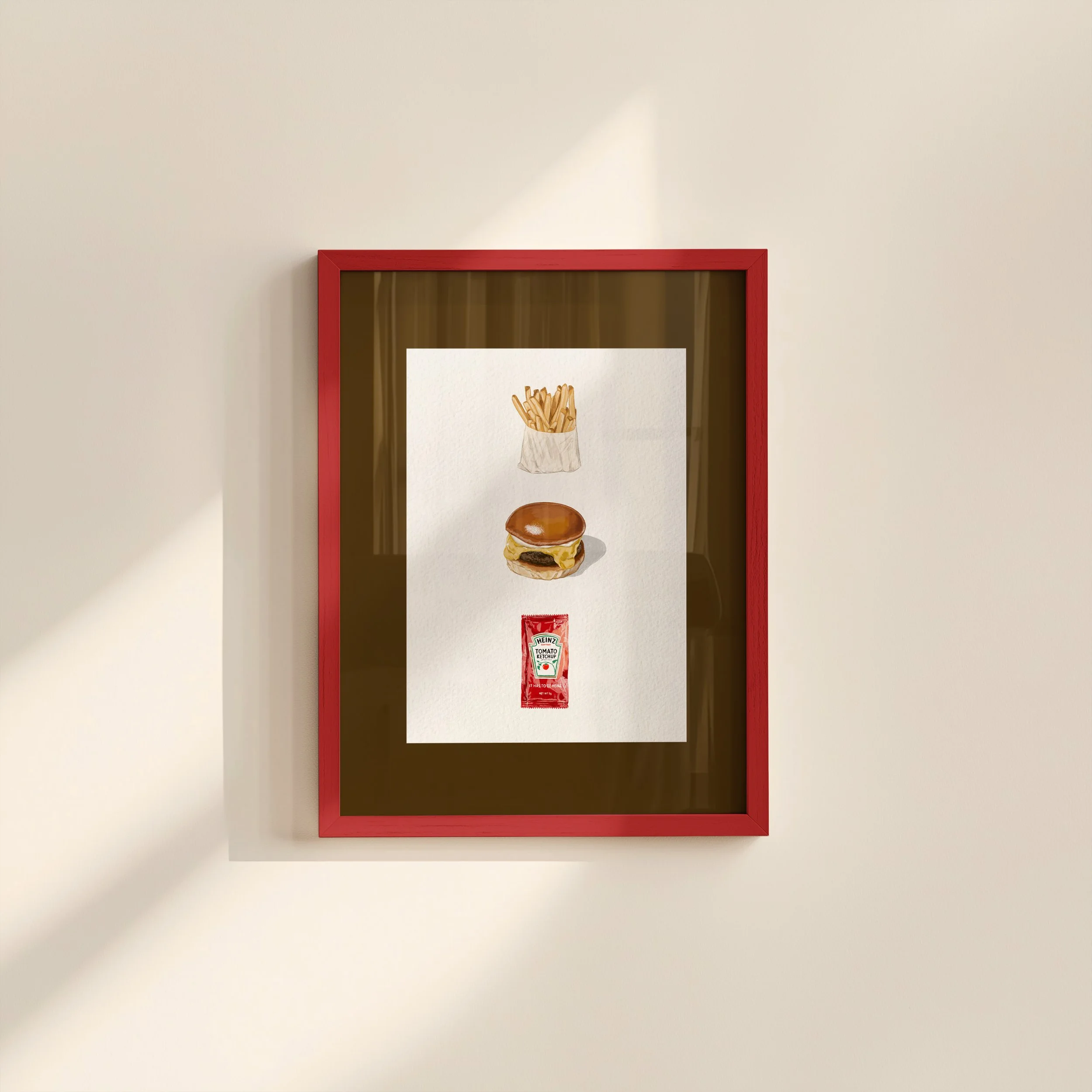 Burger and Chippys - Framed Image A4.jpg