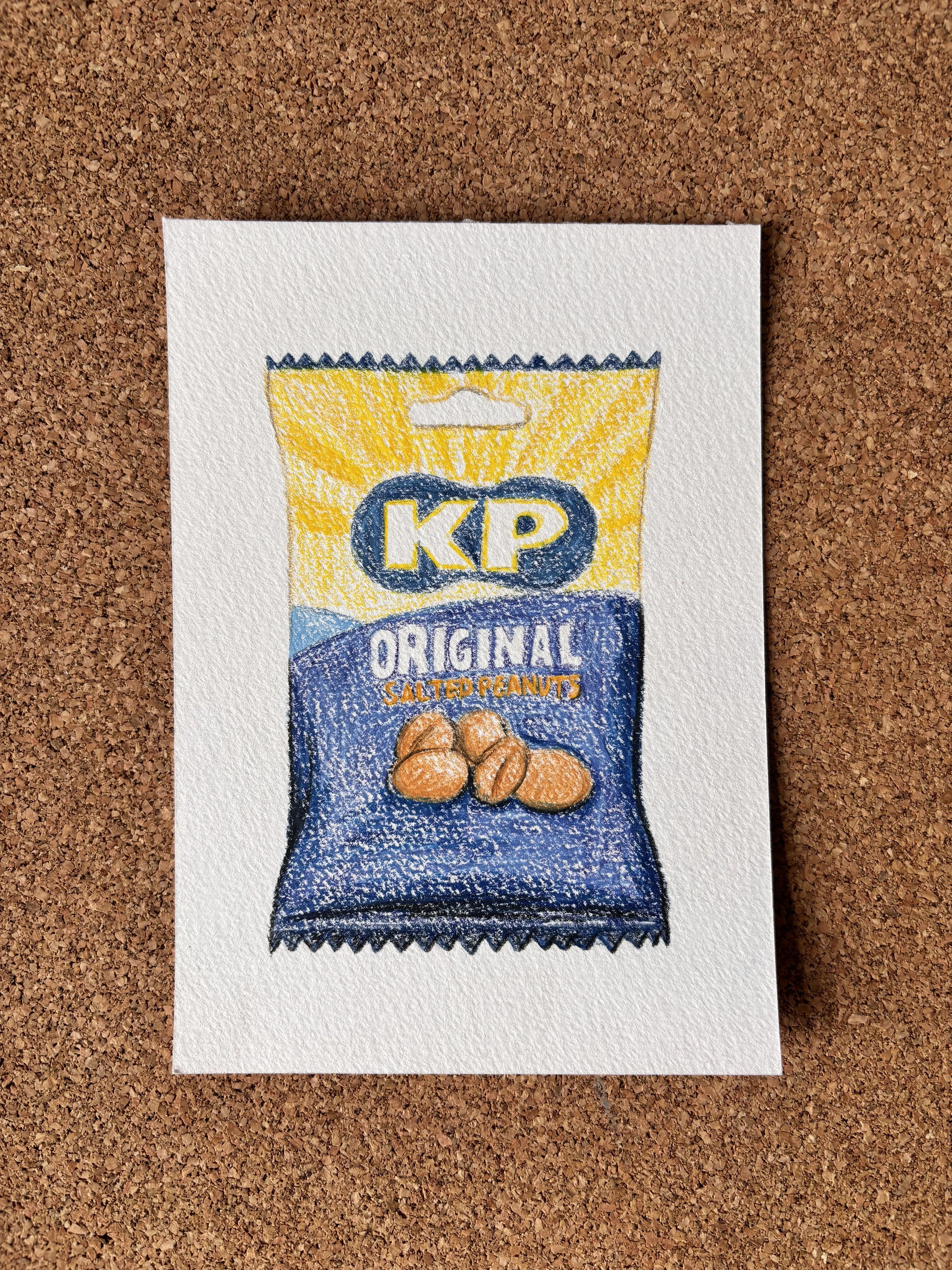 Salted Peanuts - A6 Hand-drawn Illustration
