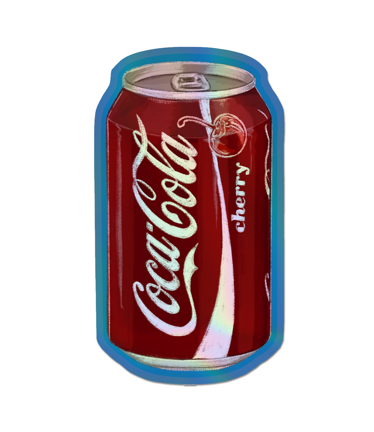 Cherry Coke - Holographic Sticker.png