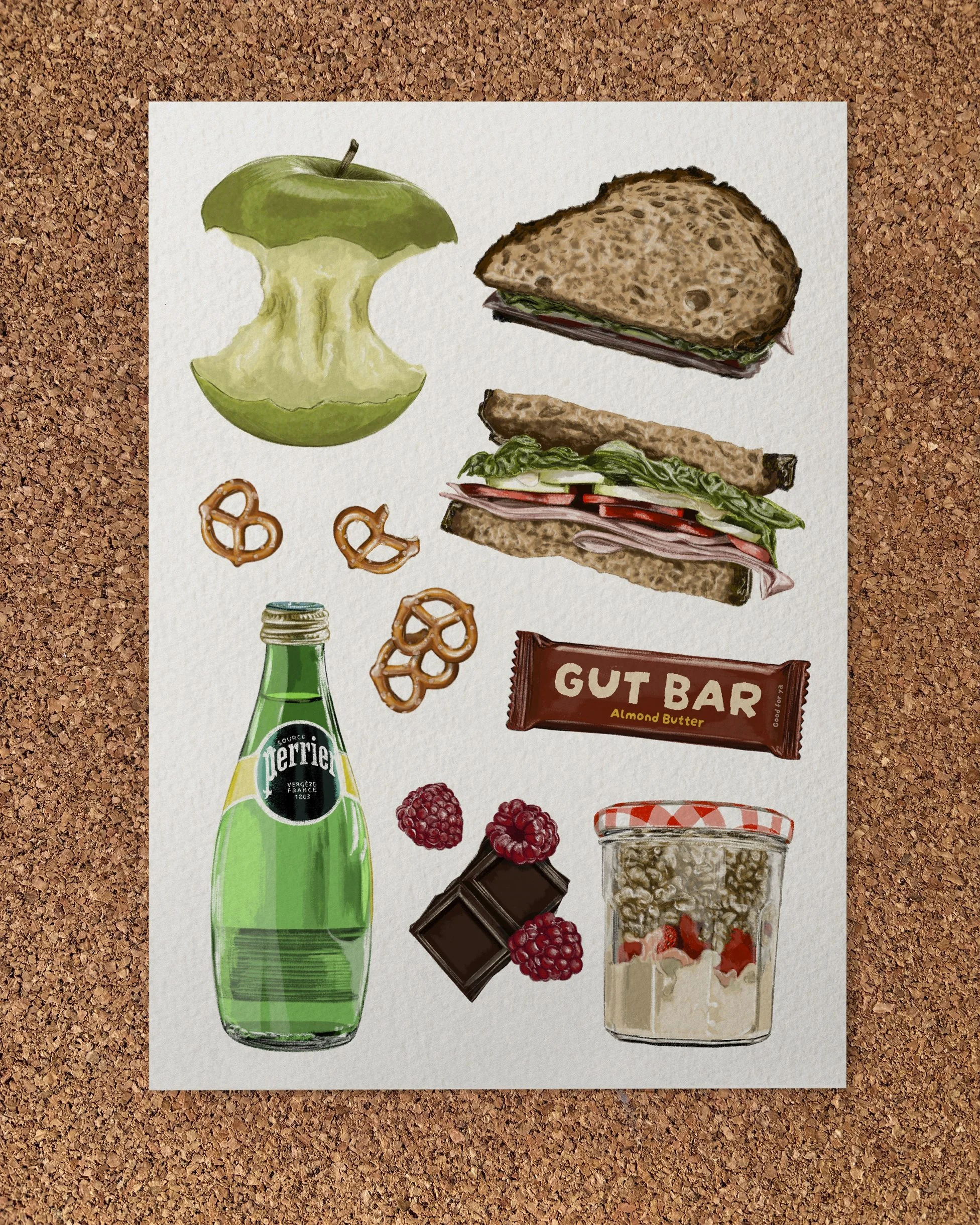Bits For Lunch - Art Print