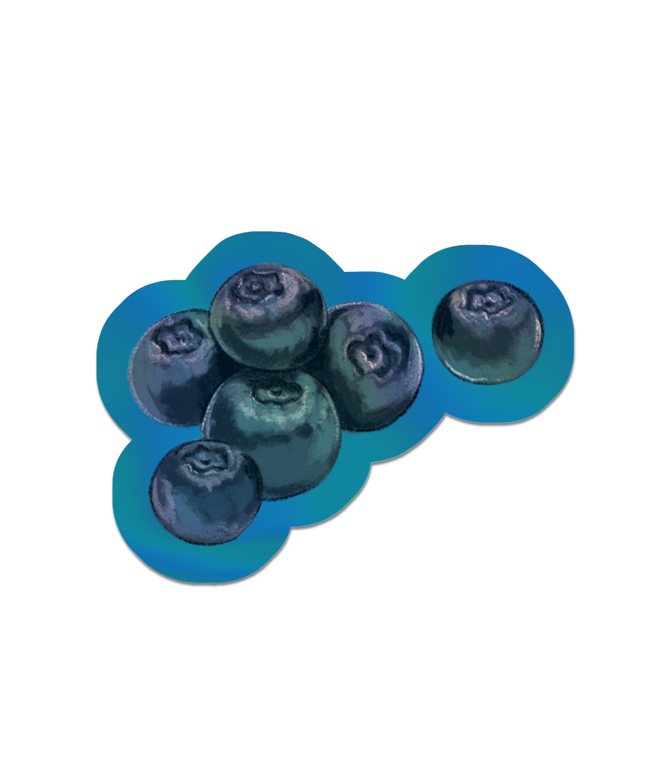 Blueberry - Holographic Sticker.png