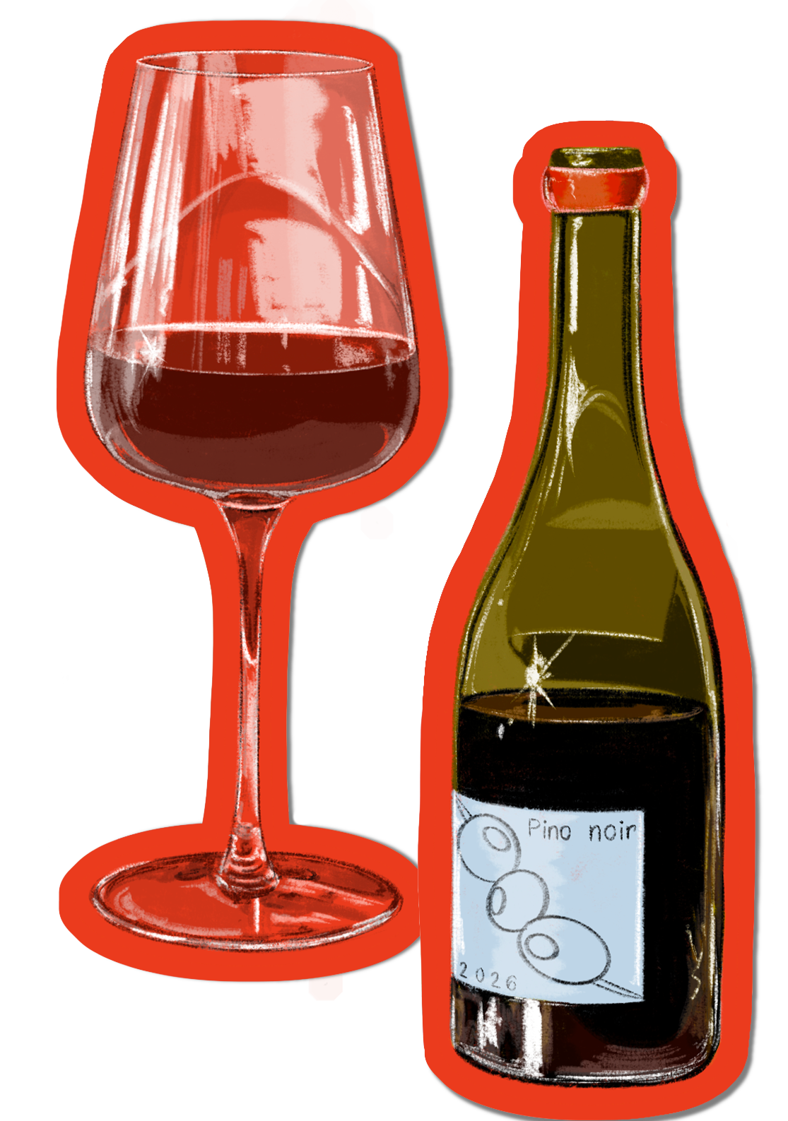 Pino Noir - Stickers
