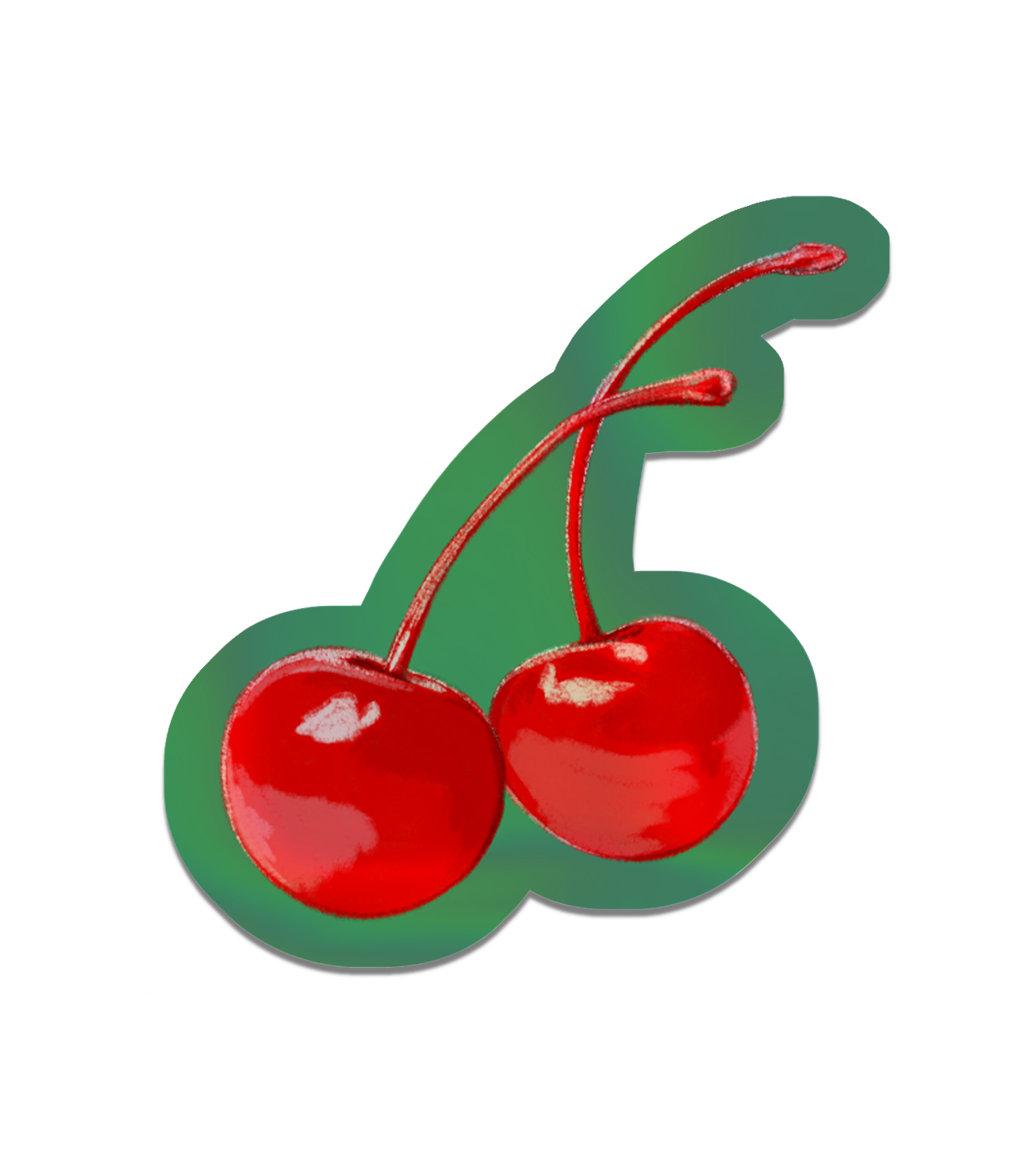 Cherries - Holographic Sticker.png