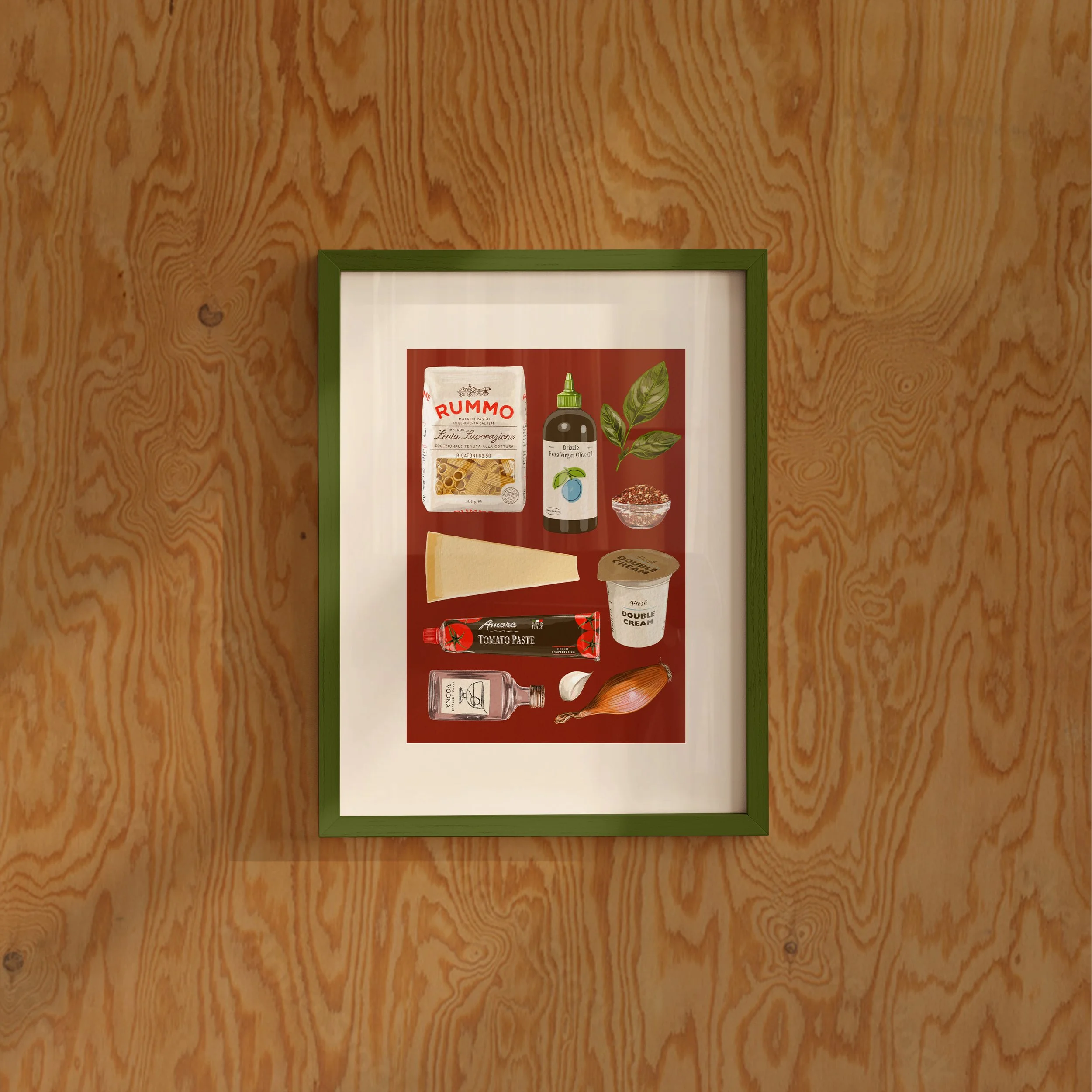 Vodka Pasta - Framed Image A4.jpg