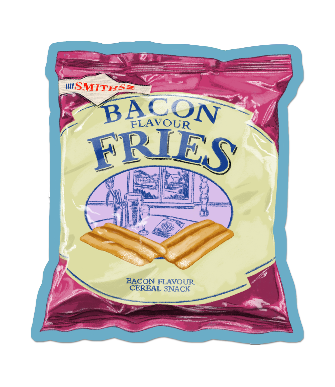 Bacon Fries - Glossy Sticker.png