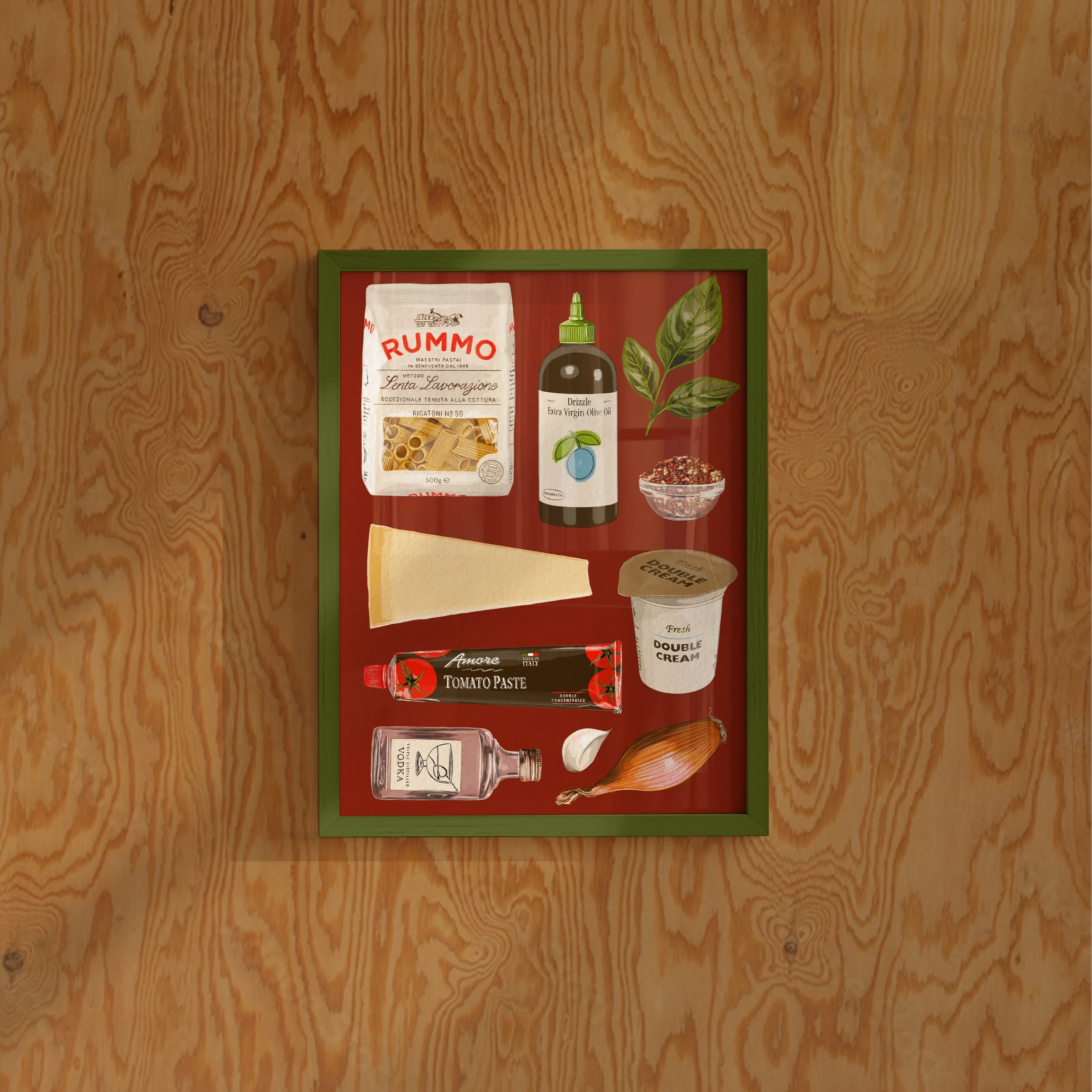 Vodka Pasta - Framed Image A3.jpg