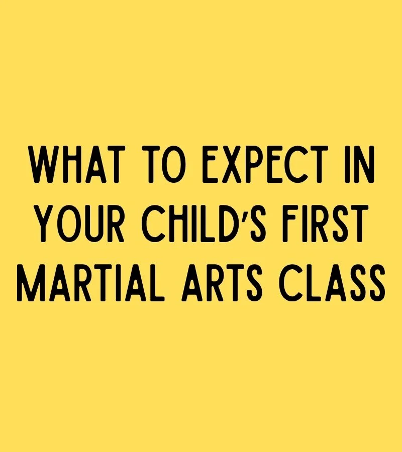What A Child Can Expect in Their First Martial Arts Class