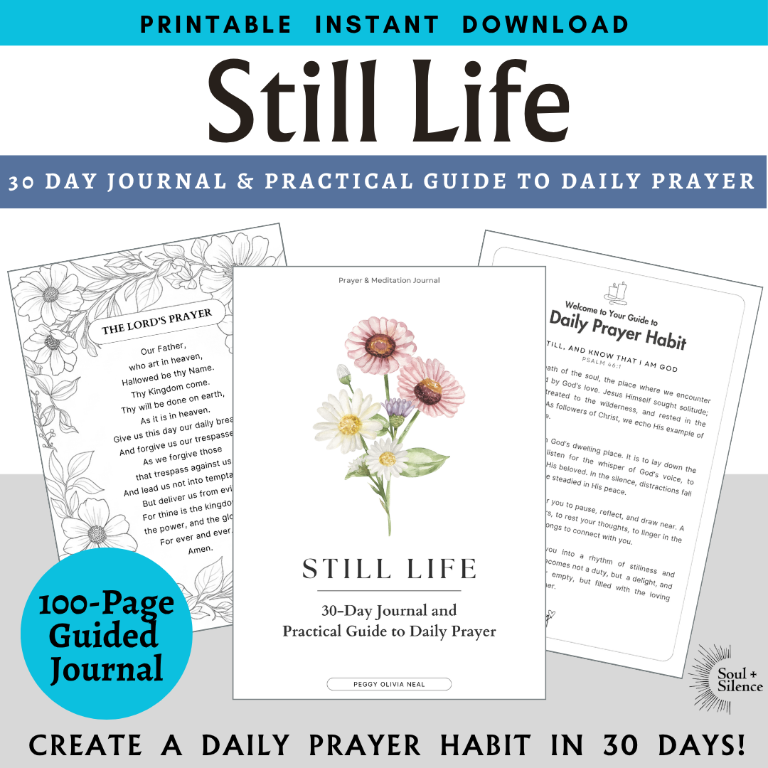 30-Day Journal with Practical Guide to Daily Prayer | Printable Instant Download