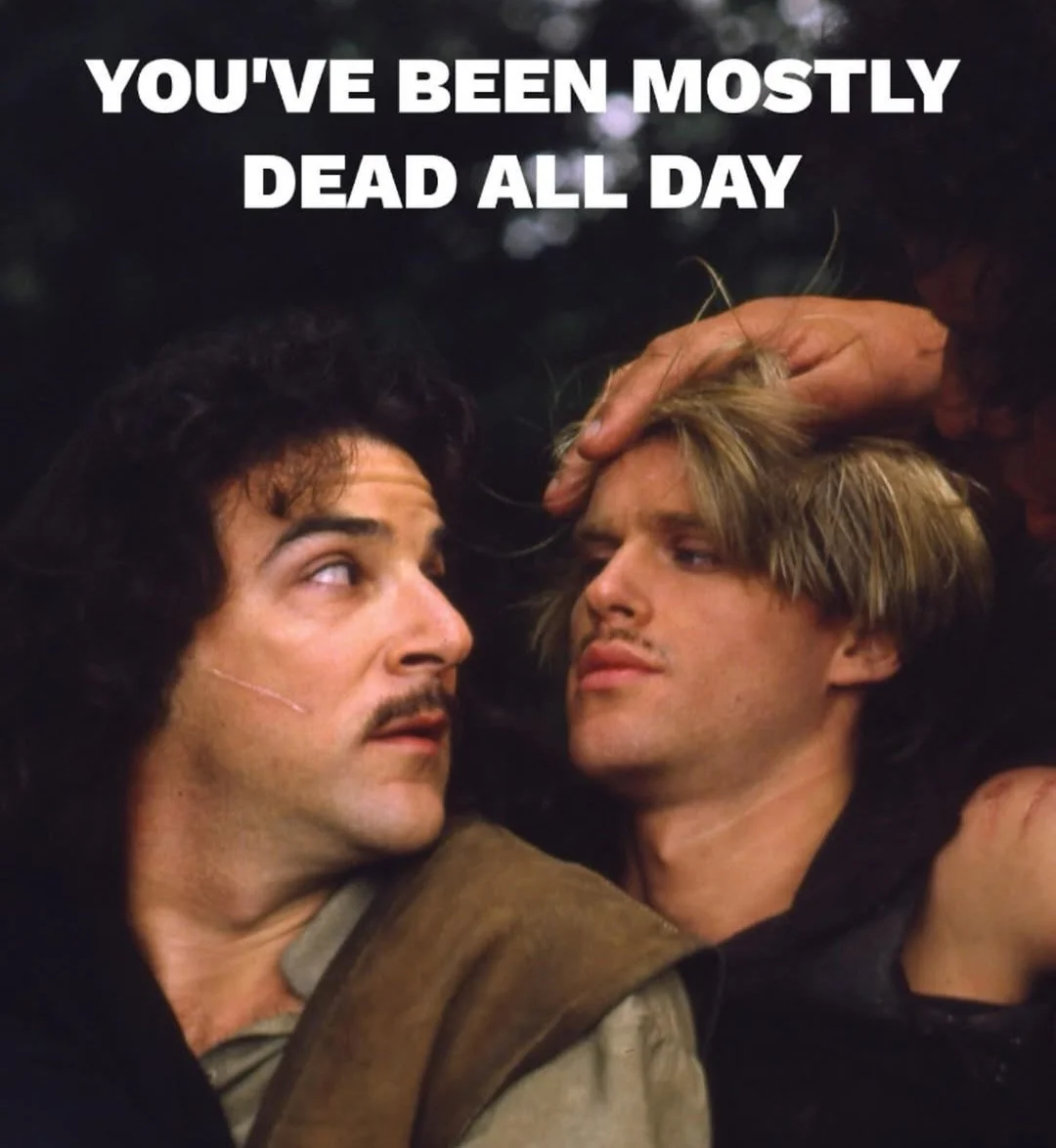 אז בסיפור האמיתי איניגו מונטויה הורג את אבא שלו ולא מחפש נקמה על המוות של אבא שלו .
יש סוף יותר לא צפוי מזה?!