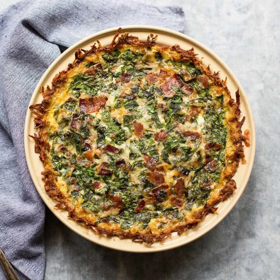 Spinach & Bacon Quiche