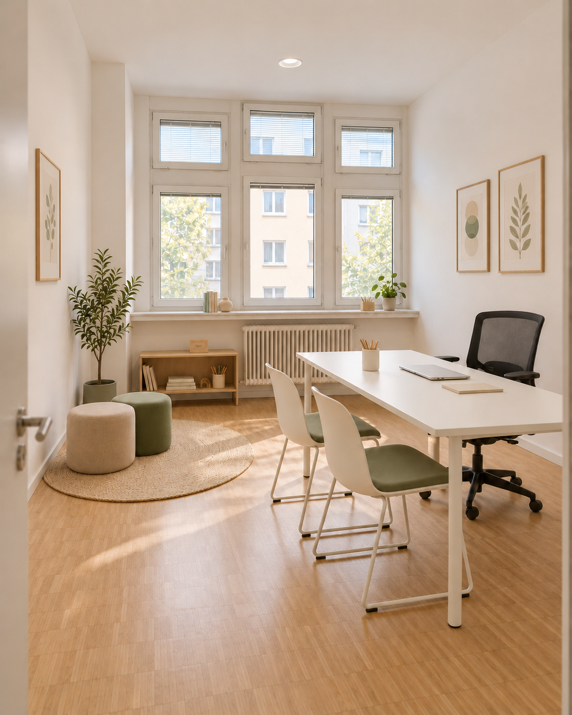 Freundlicher Therapieraum der Praxis für Logopädie in Düsseldorf (Stadtmitte) von Logosoma