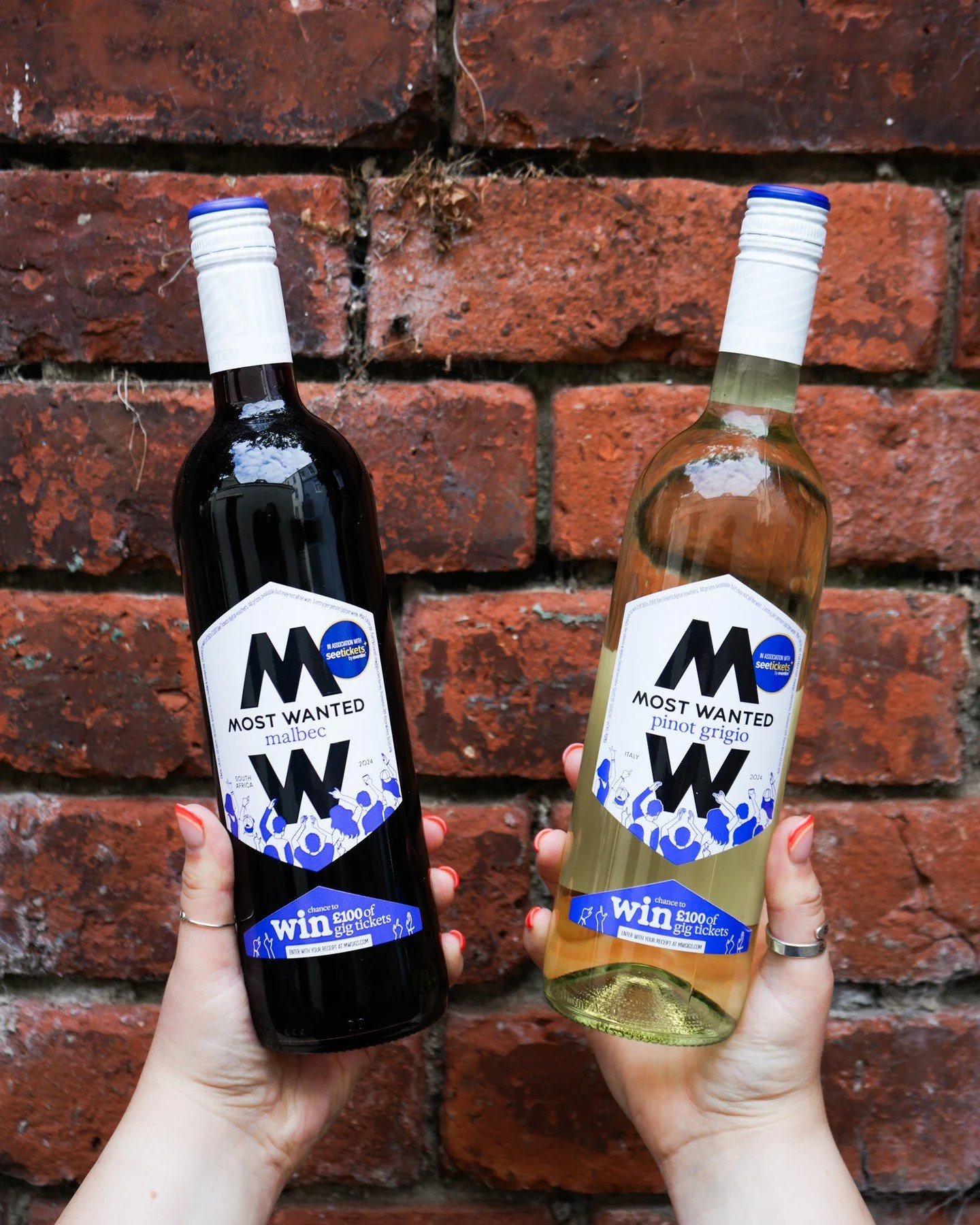 Most Wanted x @seetickets = your next gig, on us. 🖤
To enter:
🍷 Buy a bottle
🧾 Keep the receipt
🌐 Hit mwgigs.com
&pound;100 of tickets could be yours.