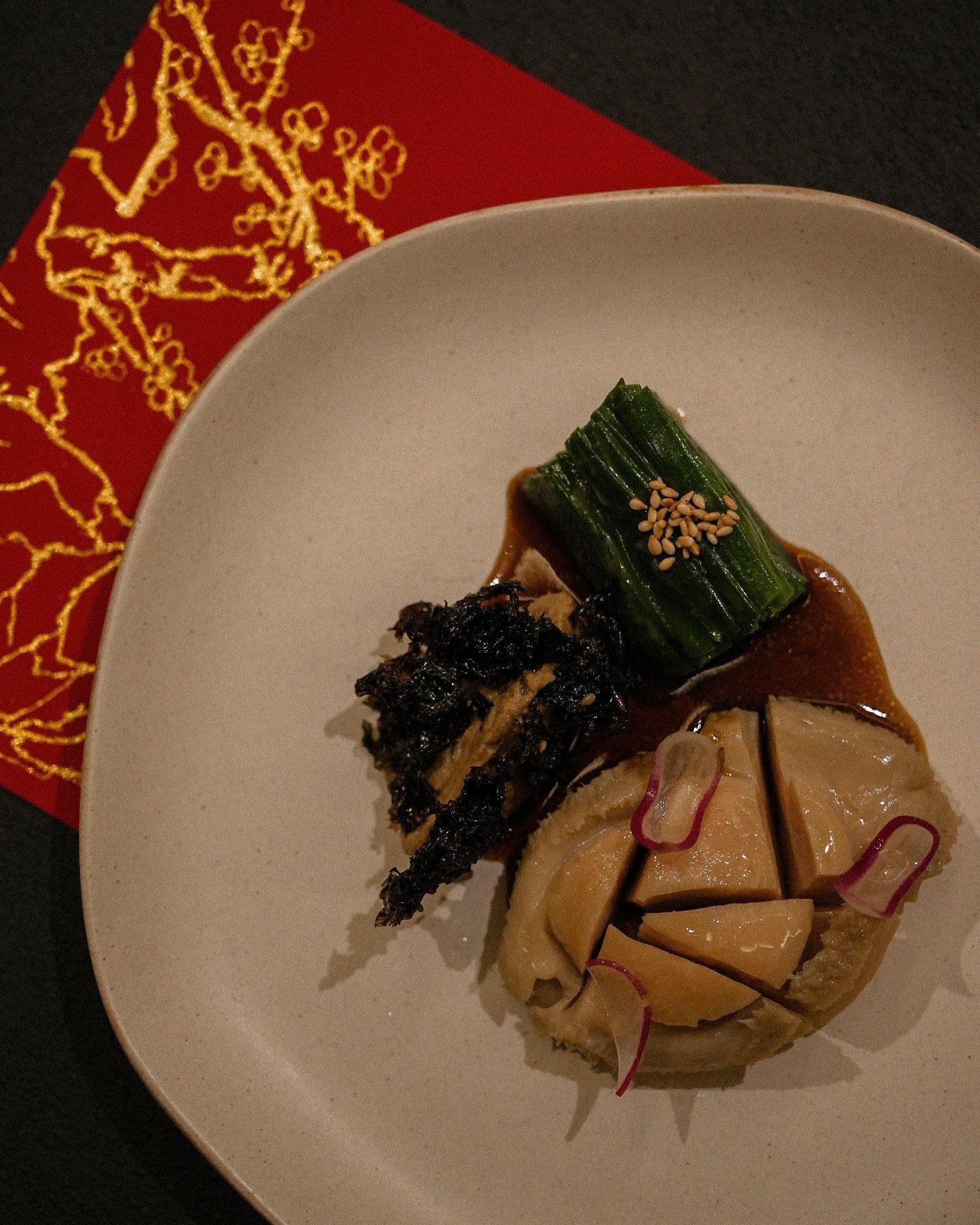 Celebrate the Lunar New Year with a fusion of flavors! 🌟✨ Indulge in festive creations like Slow Braised Abalone with Hazelnut, Mapo Burrata Cheese, and our exquisite Crab &amp; Onion Tart Tatin. A modern twist on tradition, crafted to bring joy and