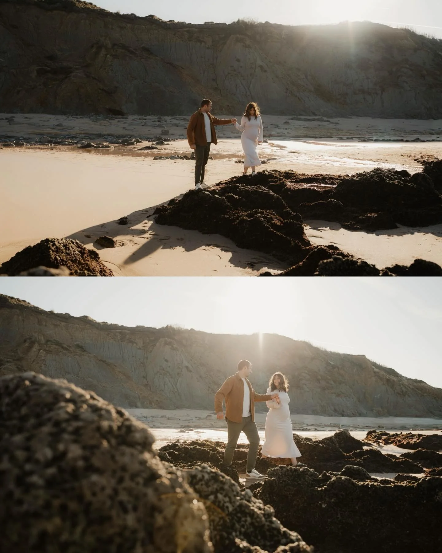 Hello la team ! 

Ces deux amoureux ont ouverts le bal des s&eacute;ances &agrave; l&rsquo;oc&eacute;an cette ann&eacute;e, ils ont affront&eacute; le froid, moi je suis venue jusque Bidart pour ces souvenirs si doux ✨

Cette ann&eacute;e commence fo