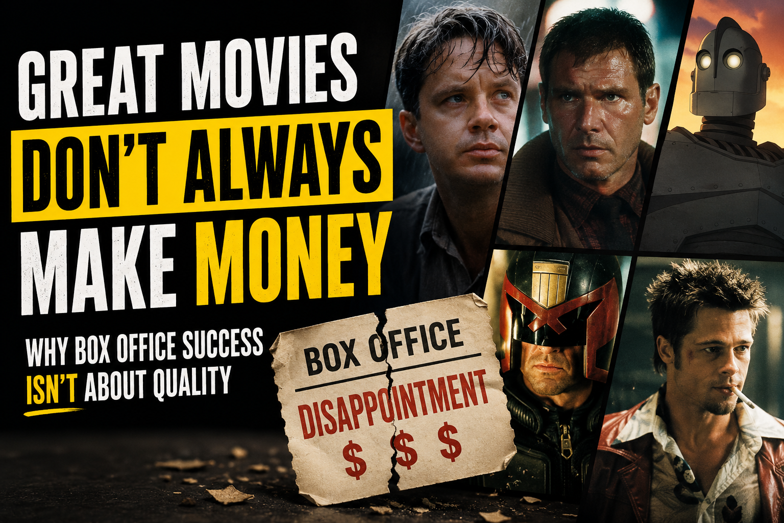 Box Office Success and Movie Quality Are Not the Same Thing