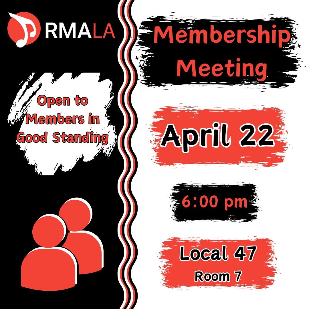 We are having an in-person Membership Meeting next week.

If you are a member in good standing and would like to attend, please RSVP to officemanager@rmala.org (email can also be found within 🔗 link in bio) no later than Monday, April 21st at 12p (N