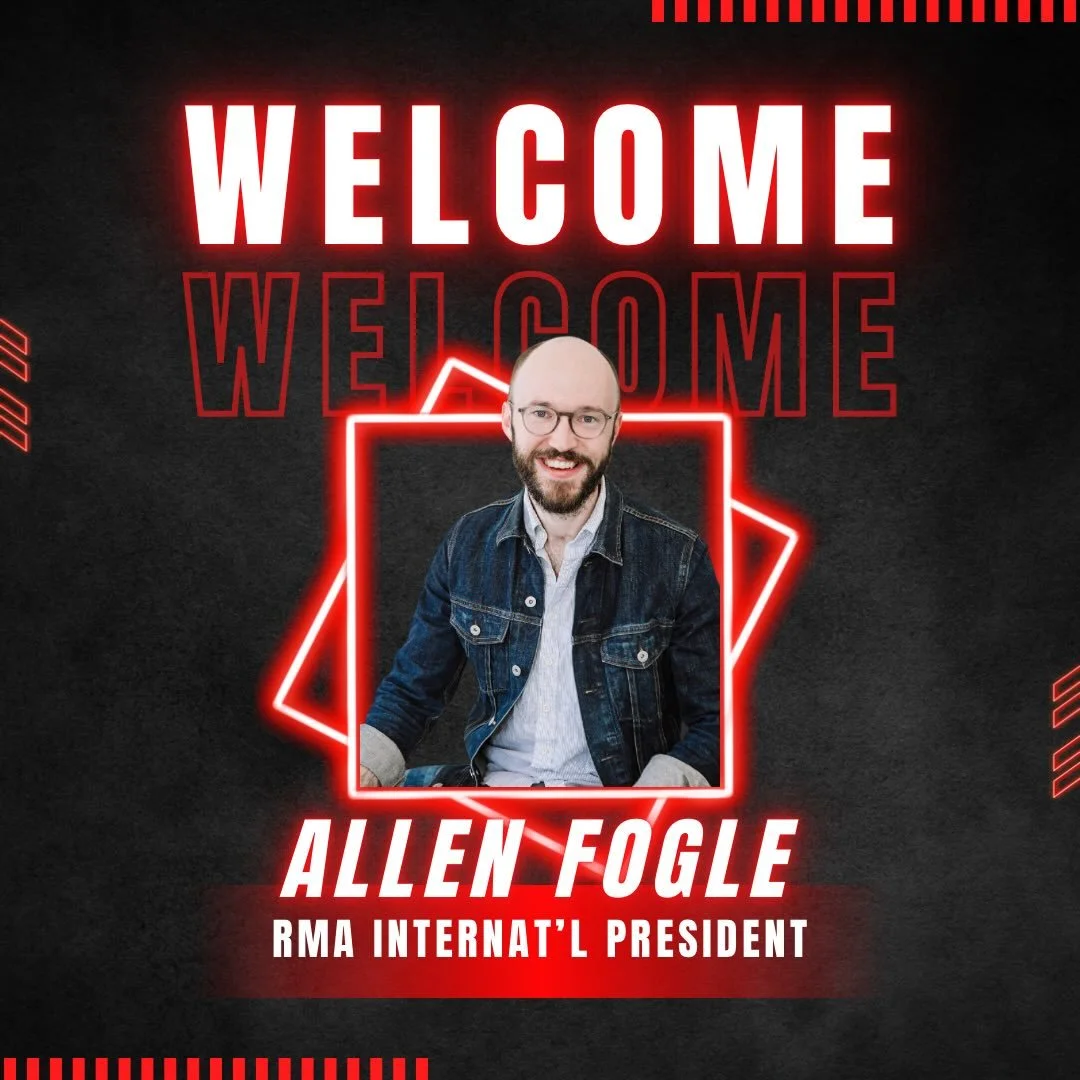 Please join us in welcoming Allen Fogle as RMA International President!

RMA International consists of the following chapters: Los Angeles, Nashville, and New York.  We are looking forward to the upcoming years with Allen, and hope to expand by welco