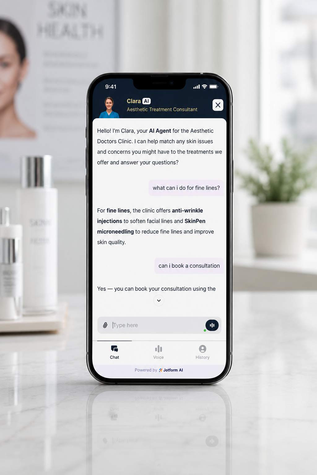 AI Agent for Aesthetic Doctors Clinic Website.png