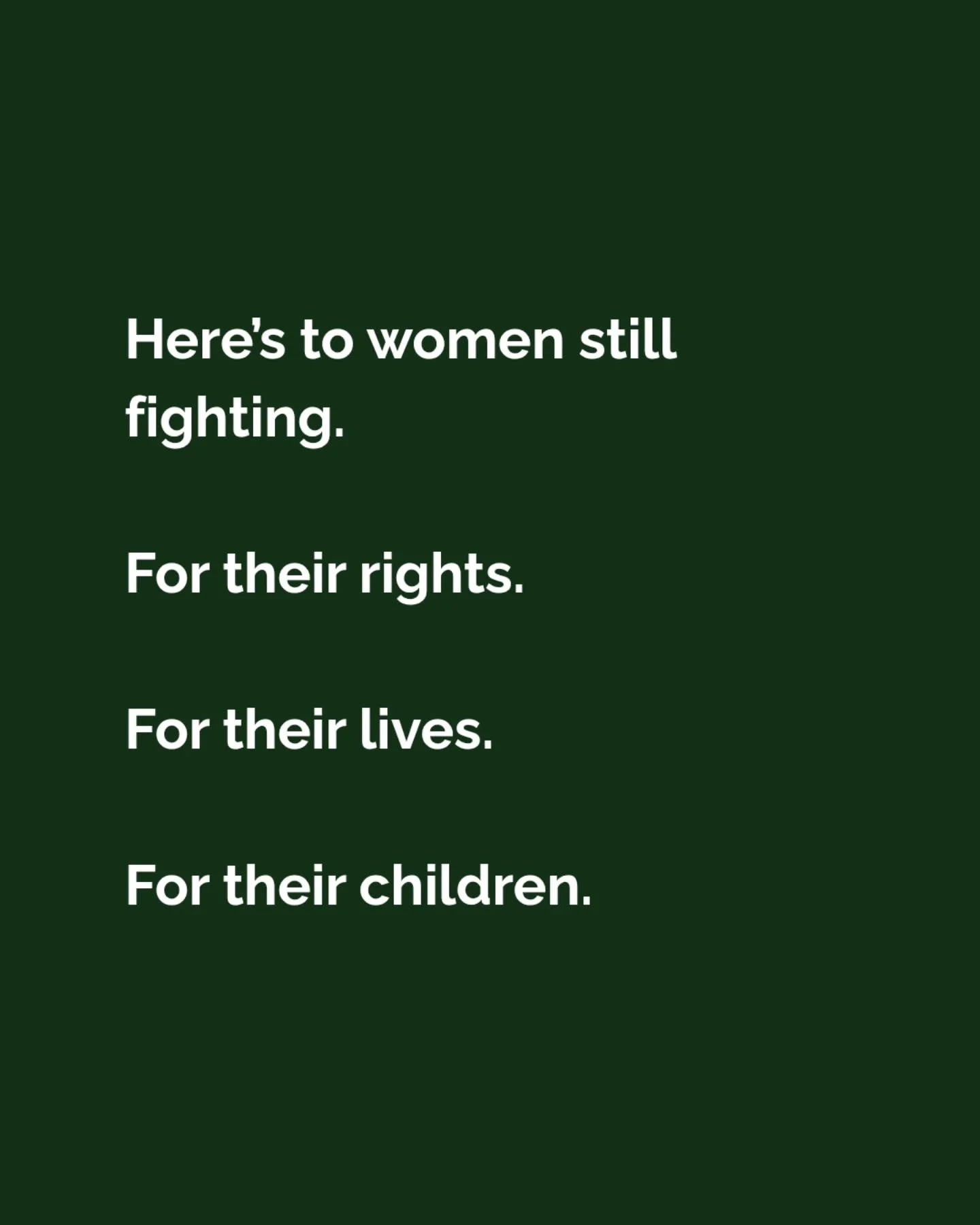 I really don't feel like the International Women's Day is a celebration for some years now.

They are showing us that the rights don't belong to the women (or anyone actually), but are only theirs to take as they please.