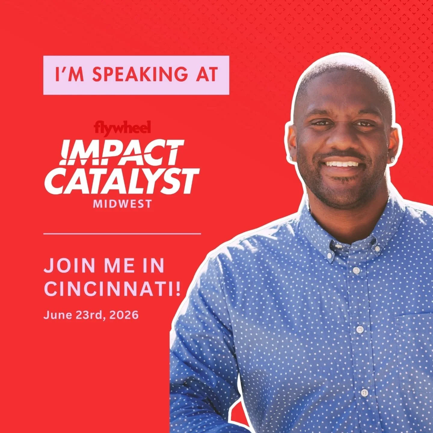 Excited to share that our Founder @mikeobimagines will be a keynote presenter at Impact Catalyst Midwest on June 23 at Memorial Hall in Cincinnati, OH 🙌 

This inaugural summit from @flywheelcincy is bringing together changemakers, innovators, and s