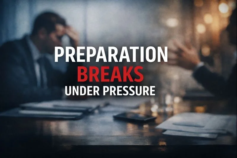Preparation Breaks Under Pressure