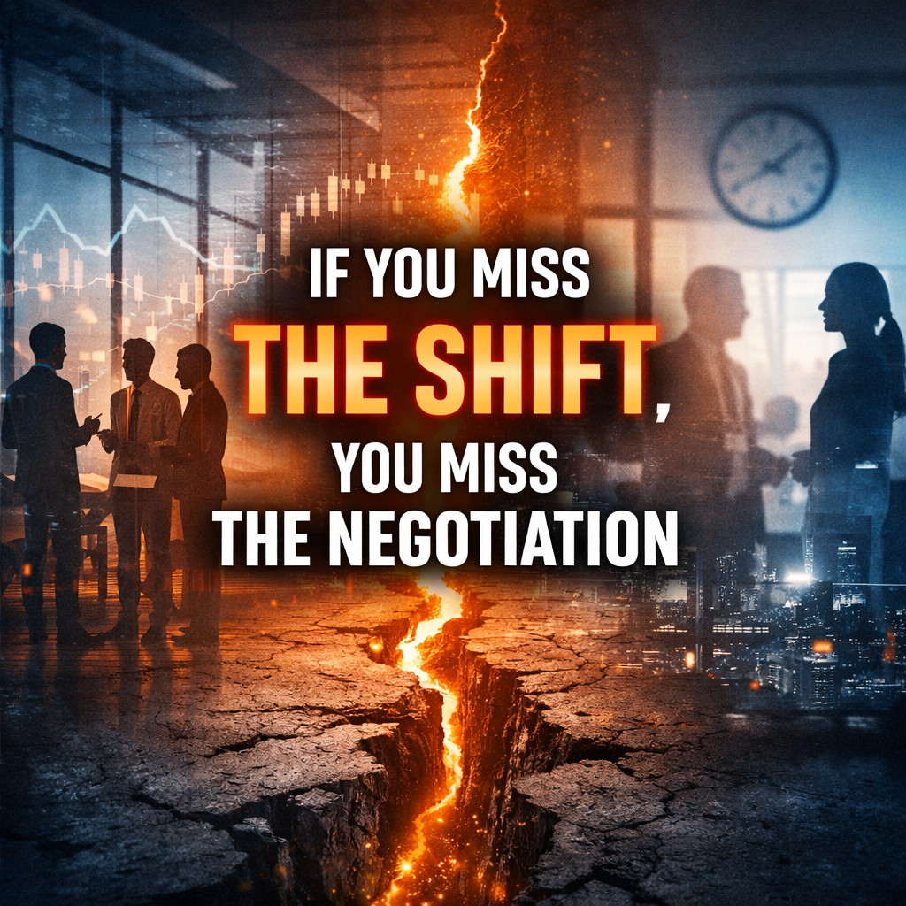 If You Miss the Shift, You Miss the Negotiation