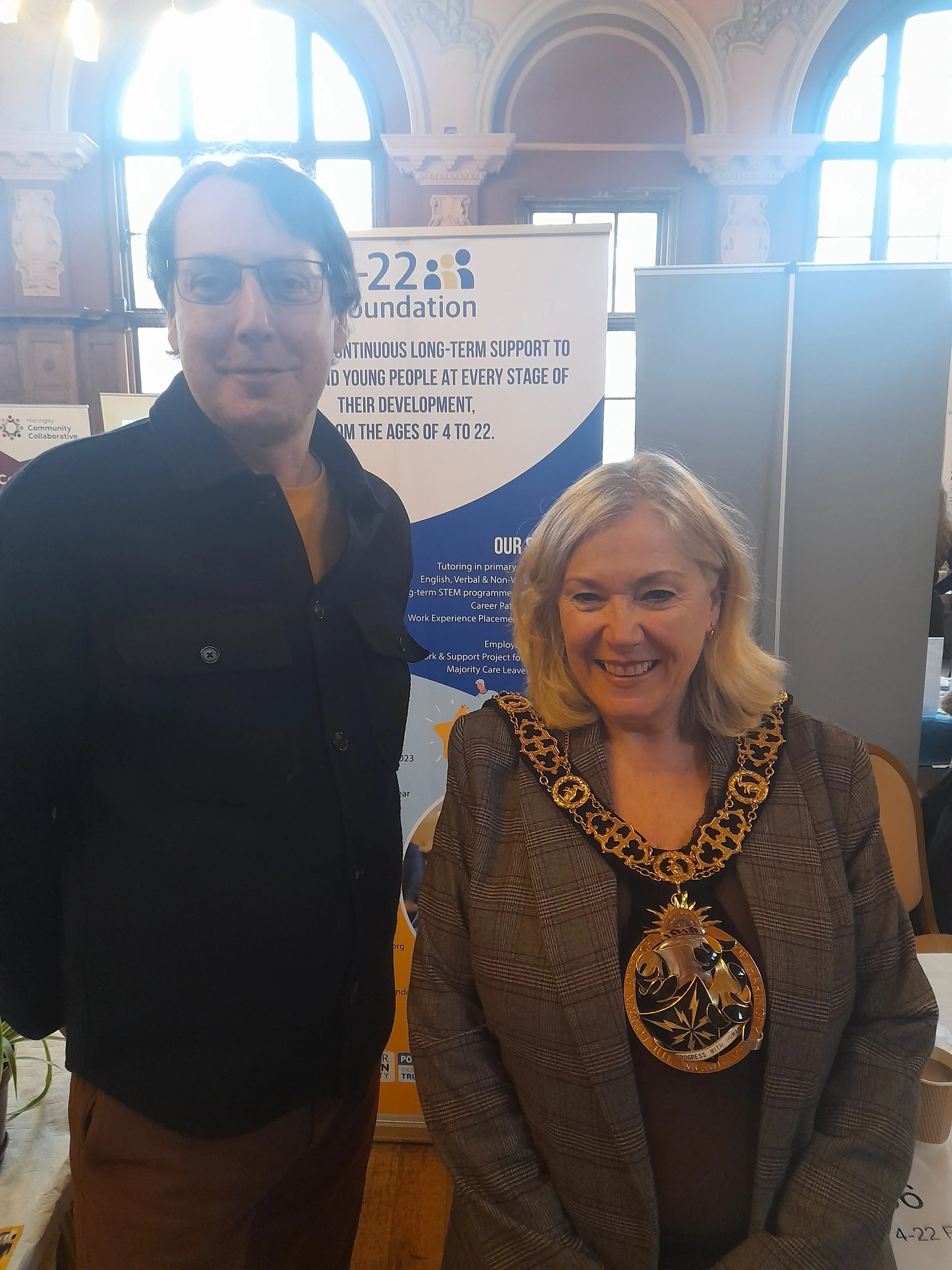 Previous Mayor of Haringey at Dec 2024 Haringey Community Showcase & Awards