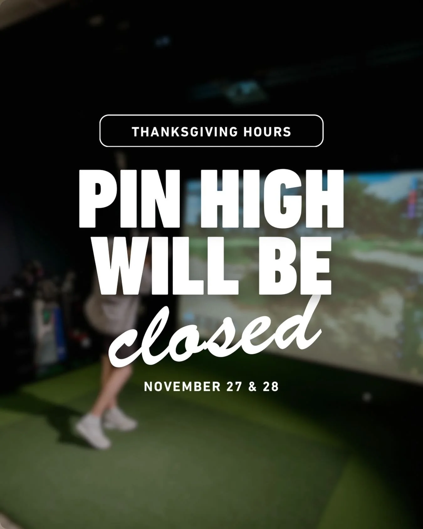 Holiday hour update 🦃