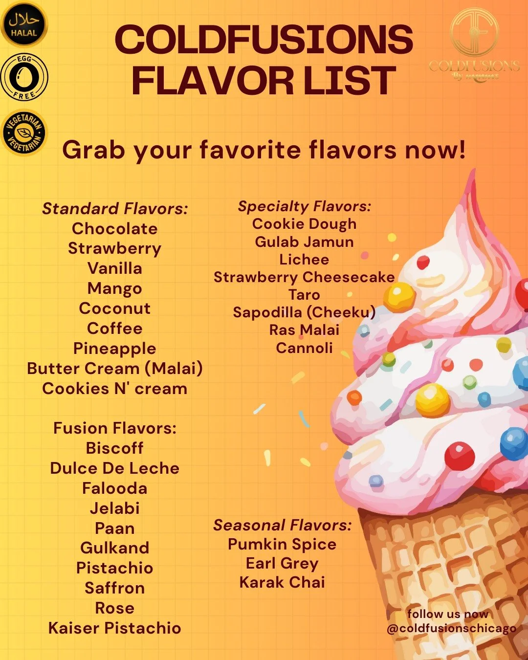 What's your favorite flavor comment below. Artisanal Ice Cream made in Chicago.

#icecream, #artisanicecream, #Chicagodessert, #mobiledessert, #weddingdesserts, #uniqueicecream