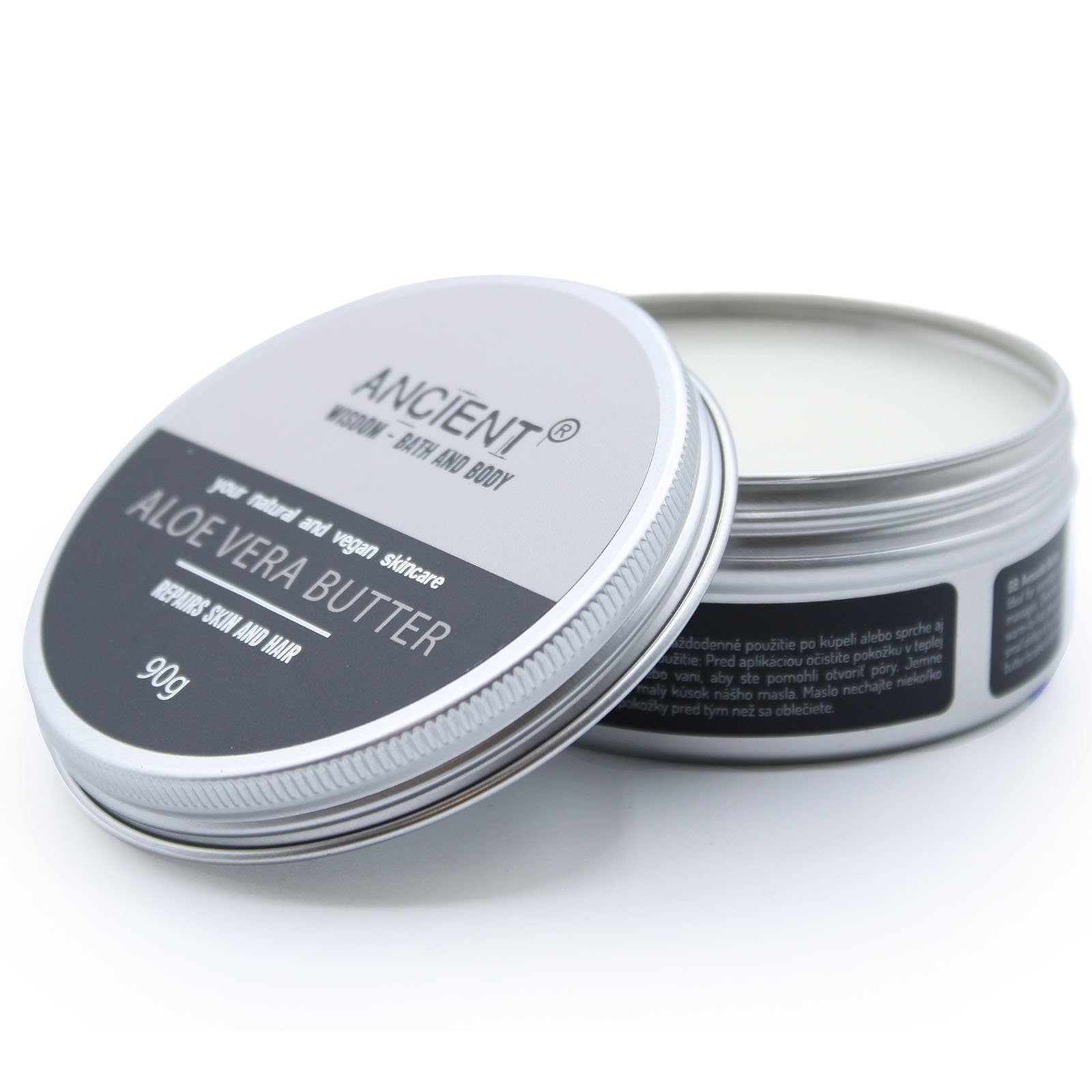 Aloe Vera Pure Body Butter tin open.jpeg