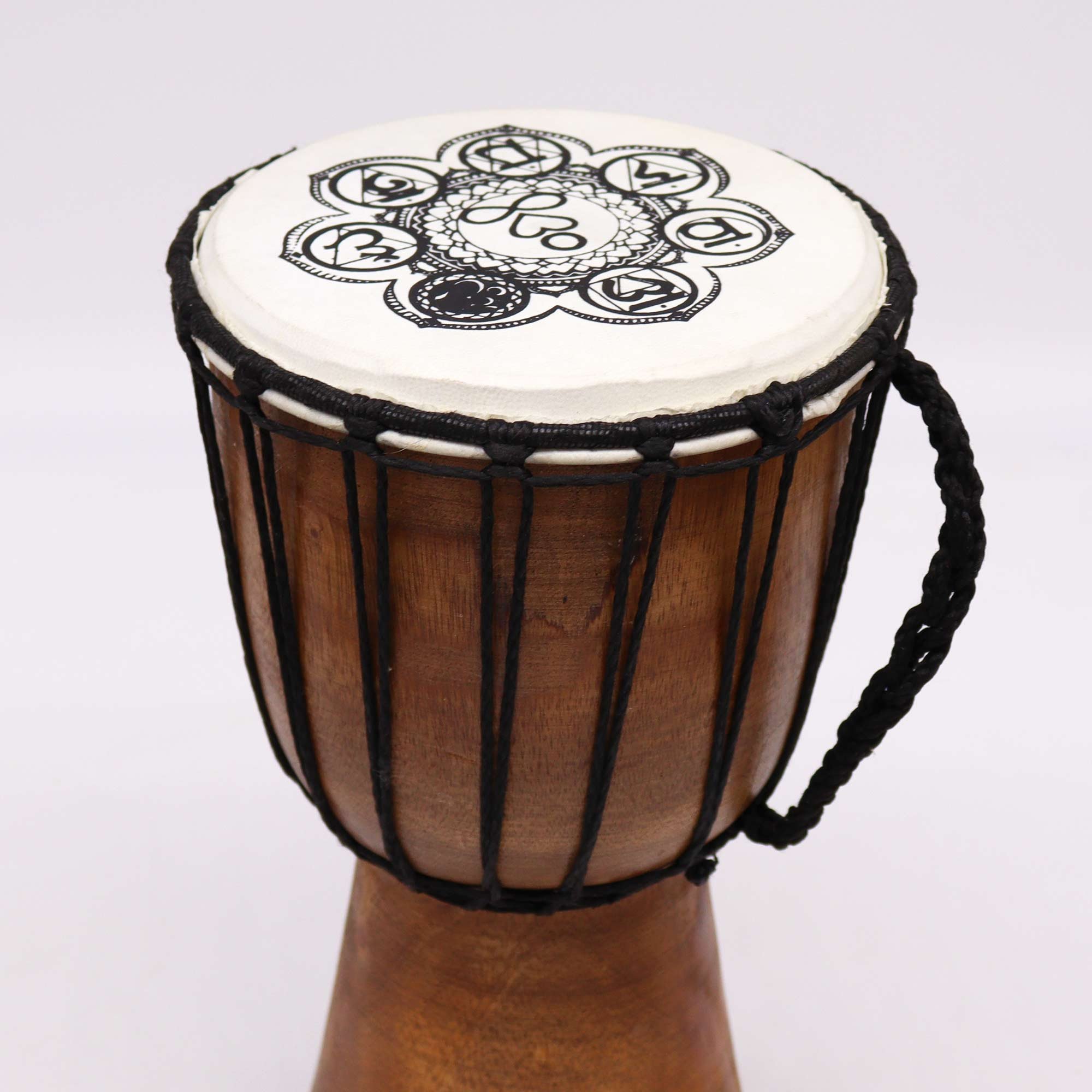 Wide Top Chakra Design side view Djembe 17cm Drum.jpeg