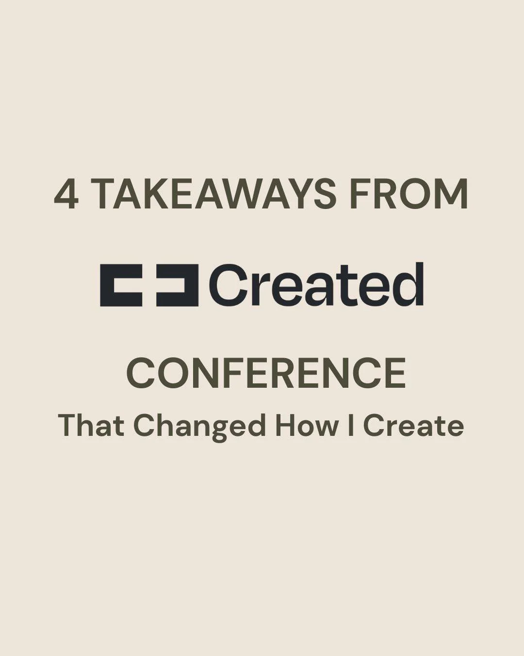 As a creative, finding your people changes everything. Being surrounded by Christian creatives who GET IT&mdash;the struggle, the calling, the tension between faith and craft&mdash;was exactly what I needed.

Swipe through for 4 game-changing takeawa
