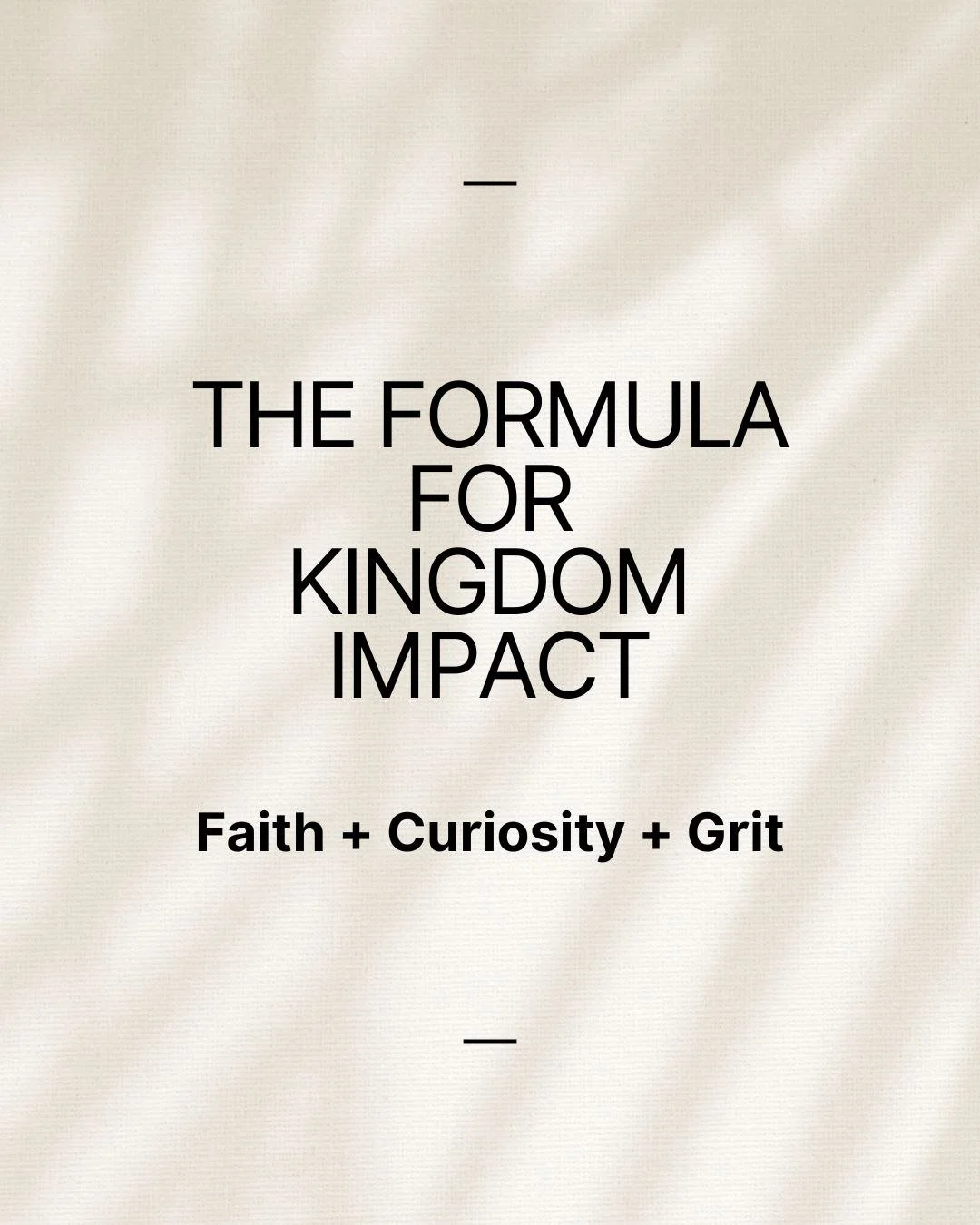 What if I told you there's a formula for creating Kingdom impact through your art? 🎨🙏

At Created Conference in Columbus, street photographer Sean Moreno shared a formula that completely reframed how I think about creative work:

Faith + Curiosity 