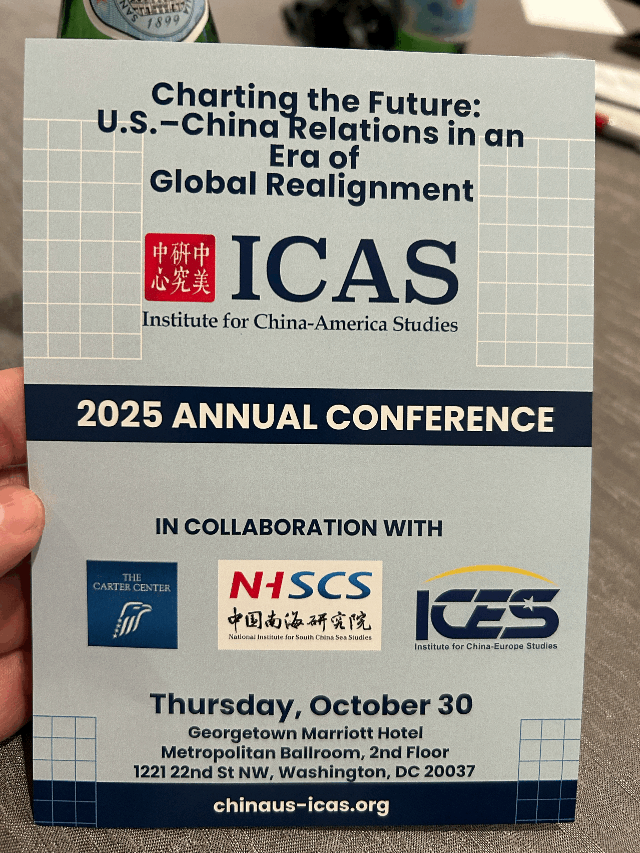 ICAS Event in Washington, DC, October 30, 2025