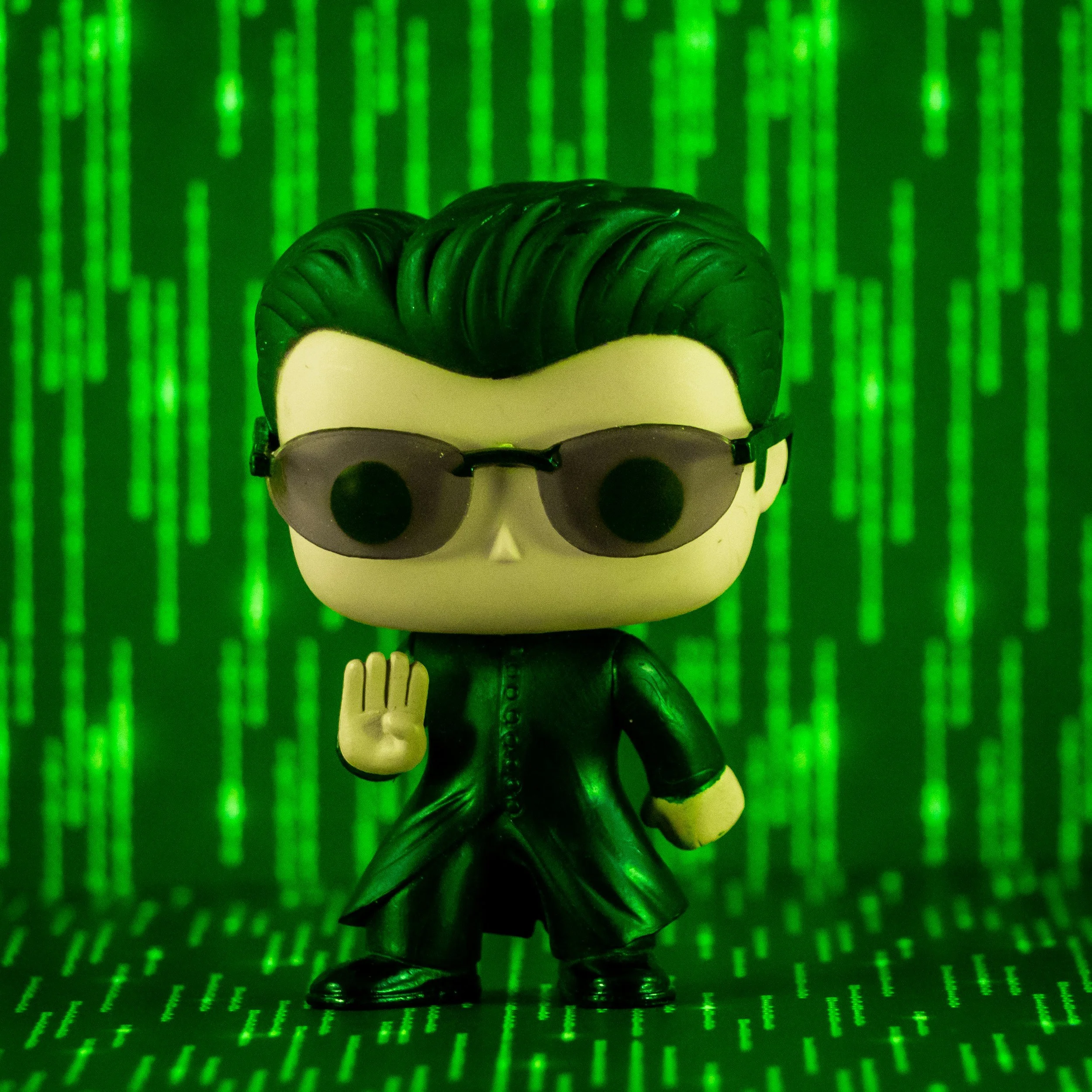 Cartoon Neo from the Matrix